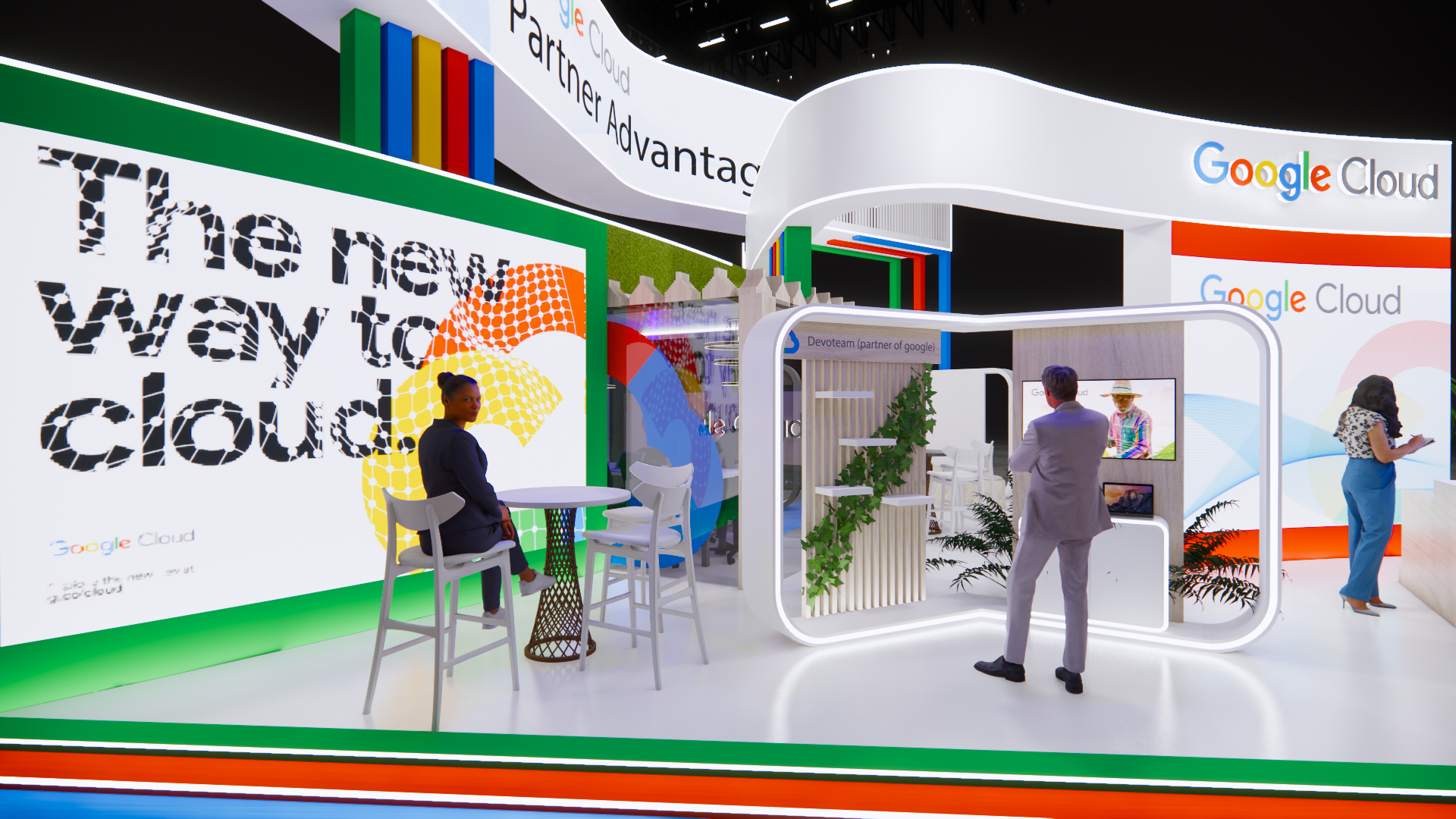 Google exhibition stand , event design-6