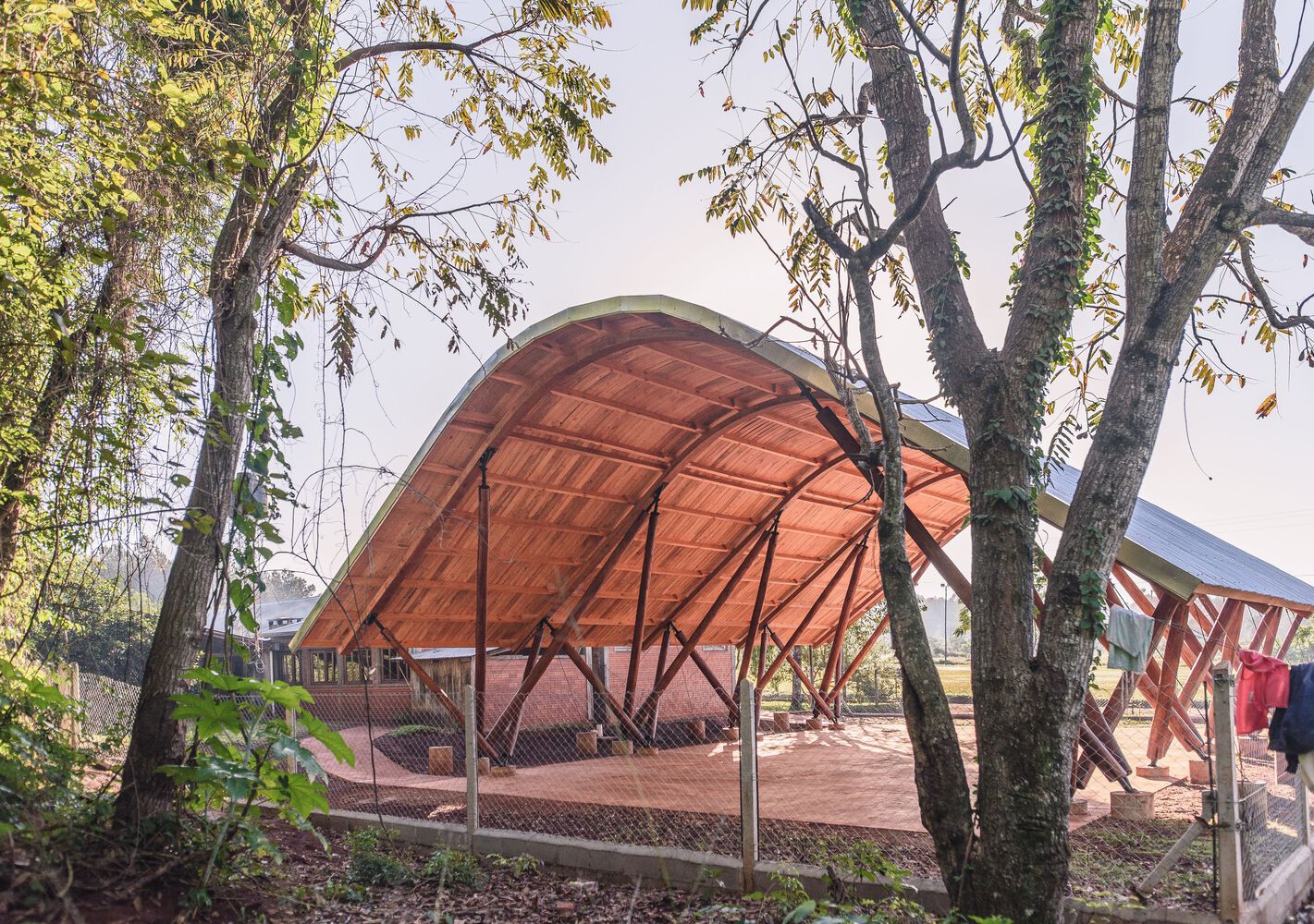 阿根廷 TAKUAPÍ 有盖学校露台丨库恩,大众艺术,平塔卢巴-8