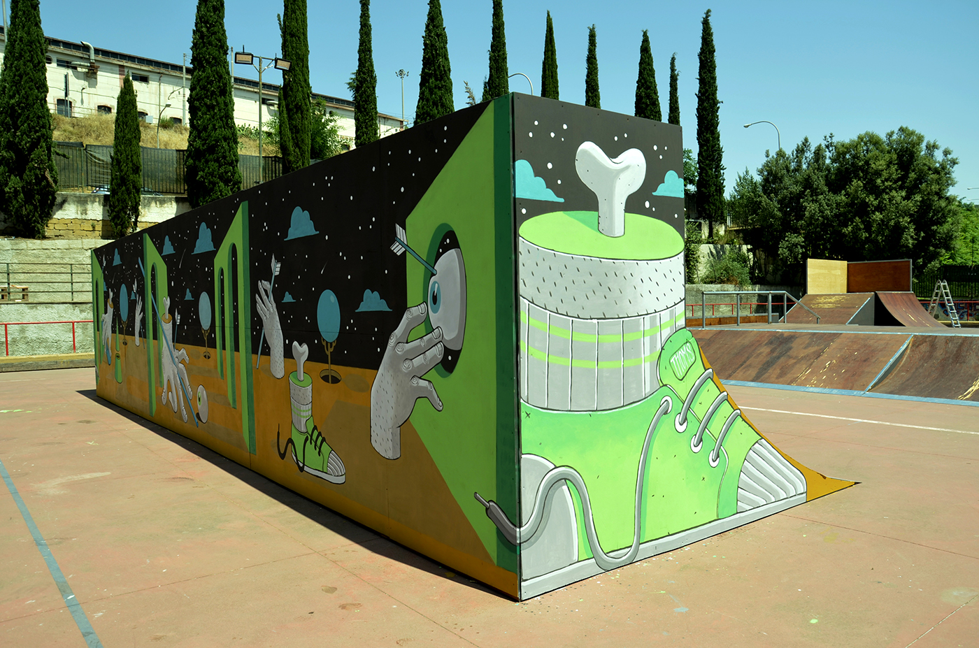 神秘幻境——意大利 Caltanissetta 滑板公园-4