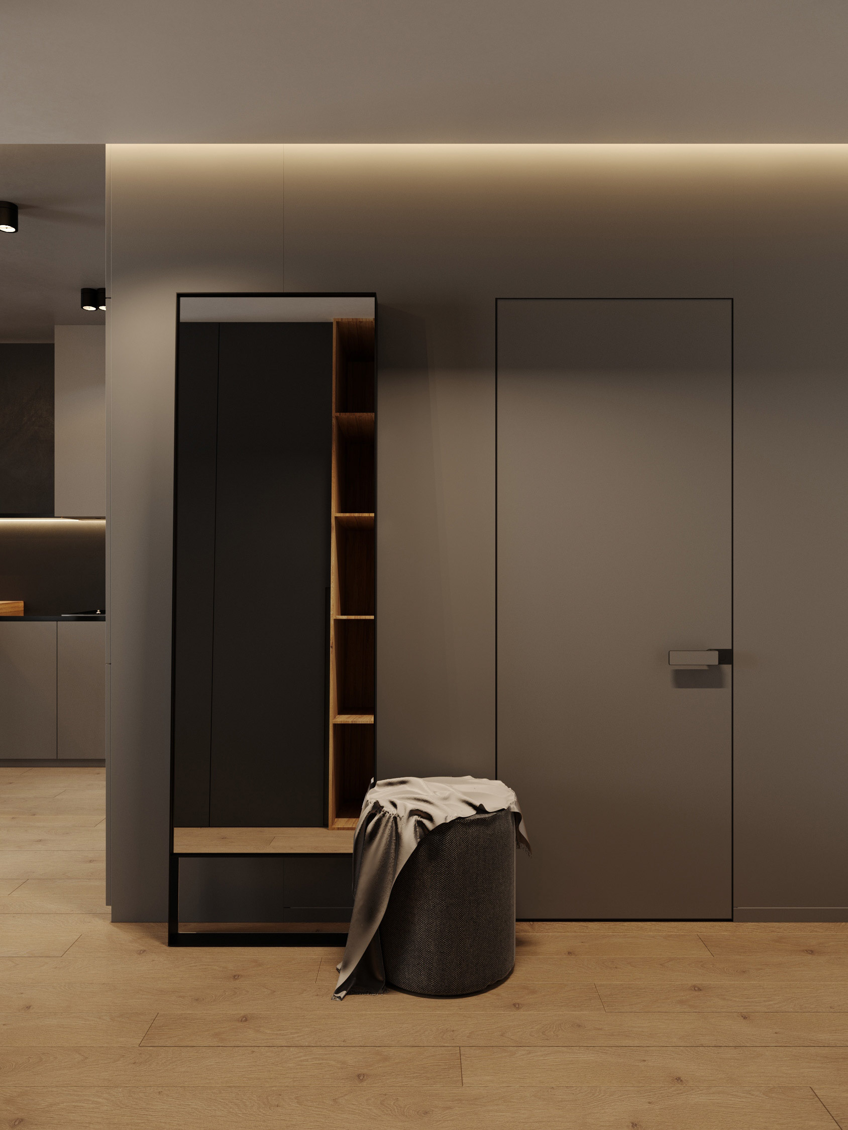 高级黑色系公寓设计 演绎时尚都市风!-0