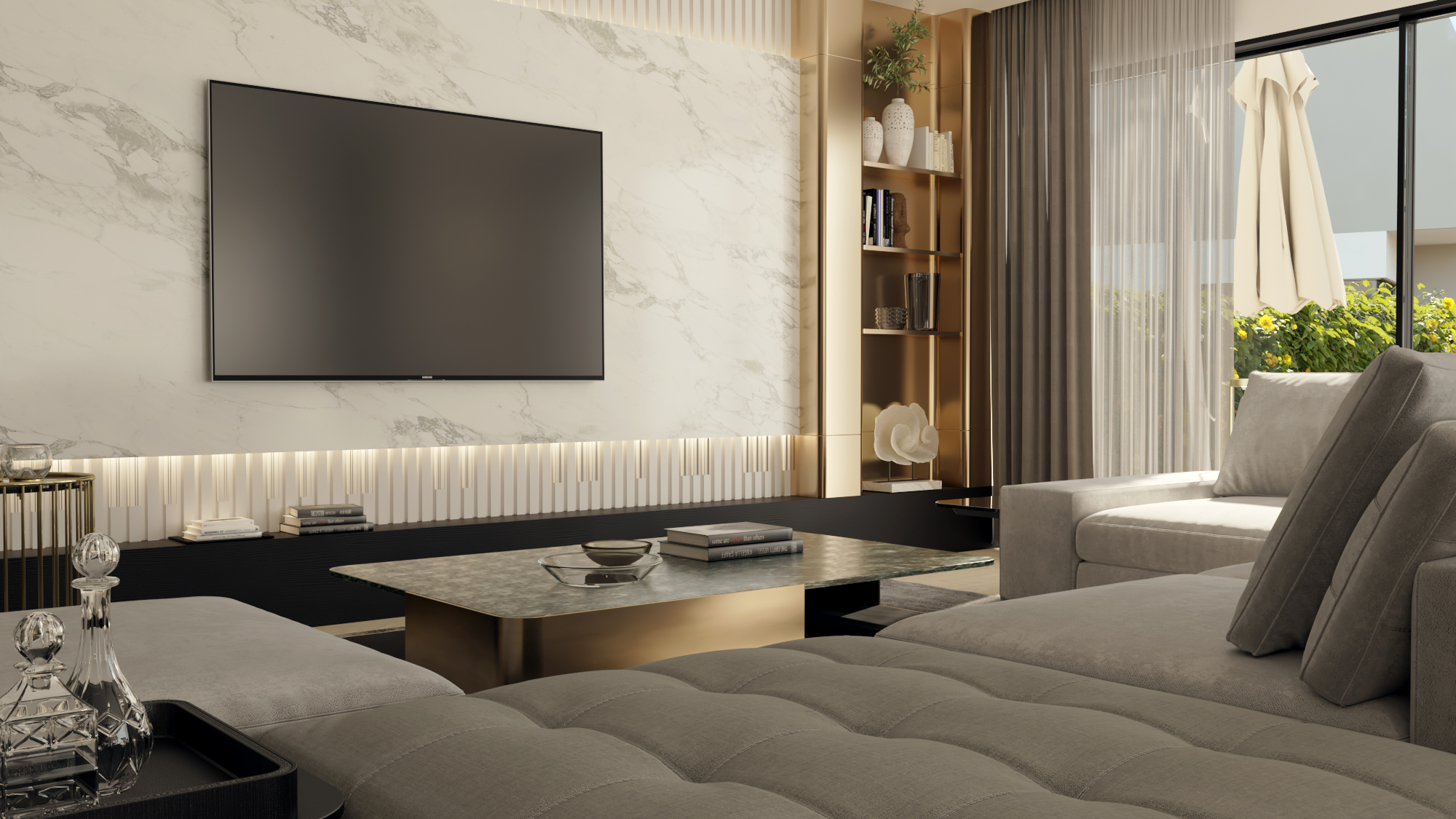 Twin Villa Reception | Rosail City Compound-1