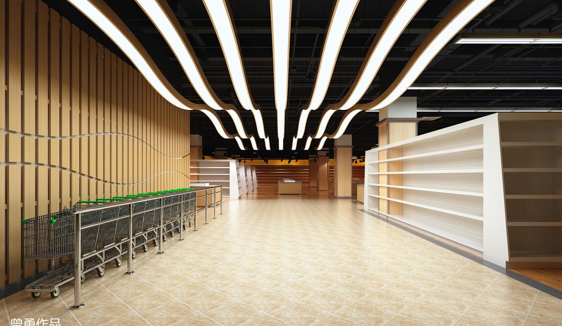 四川宜宾某连锁超市室内设计-2