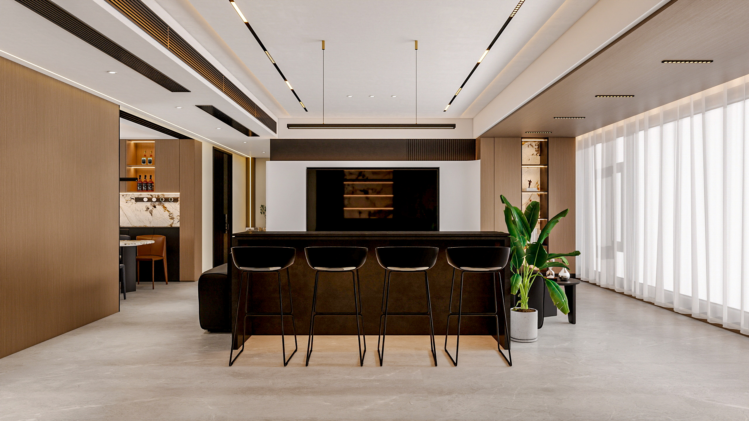 四川成都锦熙华庭鹭湾一号（138平方意式极简三居室）-14