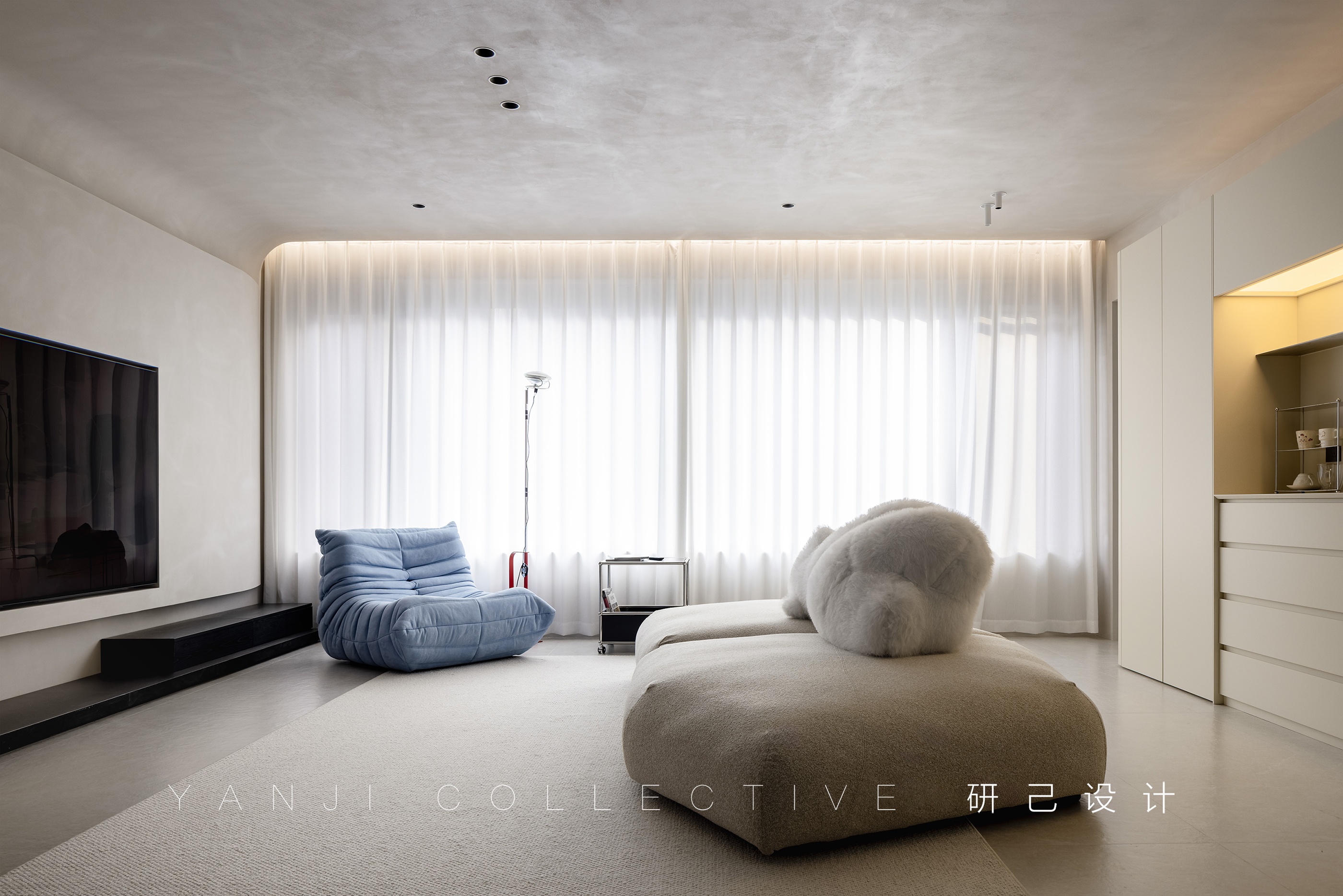 研己实景 · 温柔的现代简约风,128平清爽自在的家丨中国芜湖丨研己设计-19