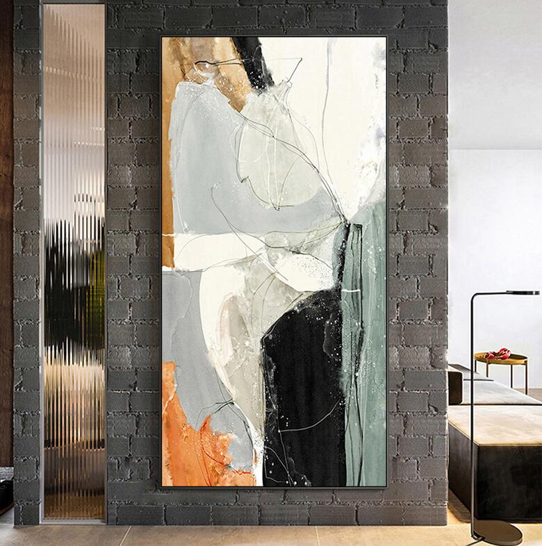 抽象玄关装饰画-0