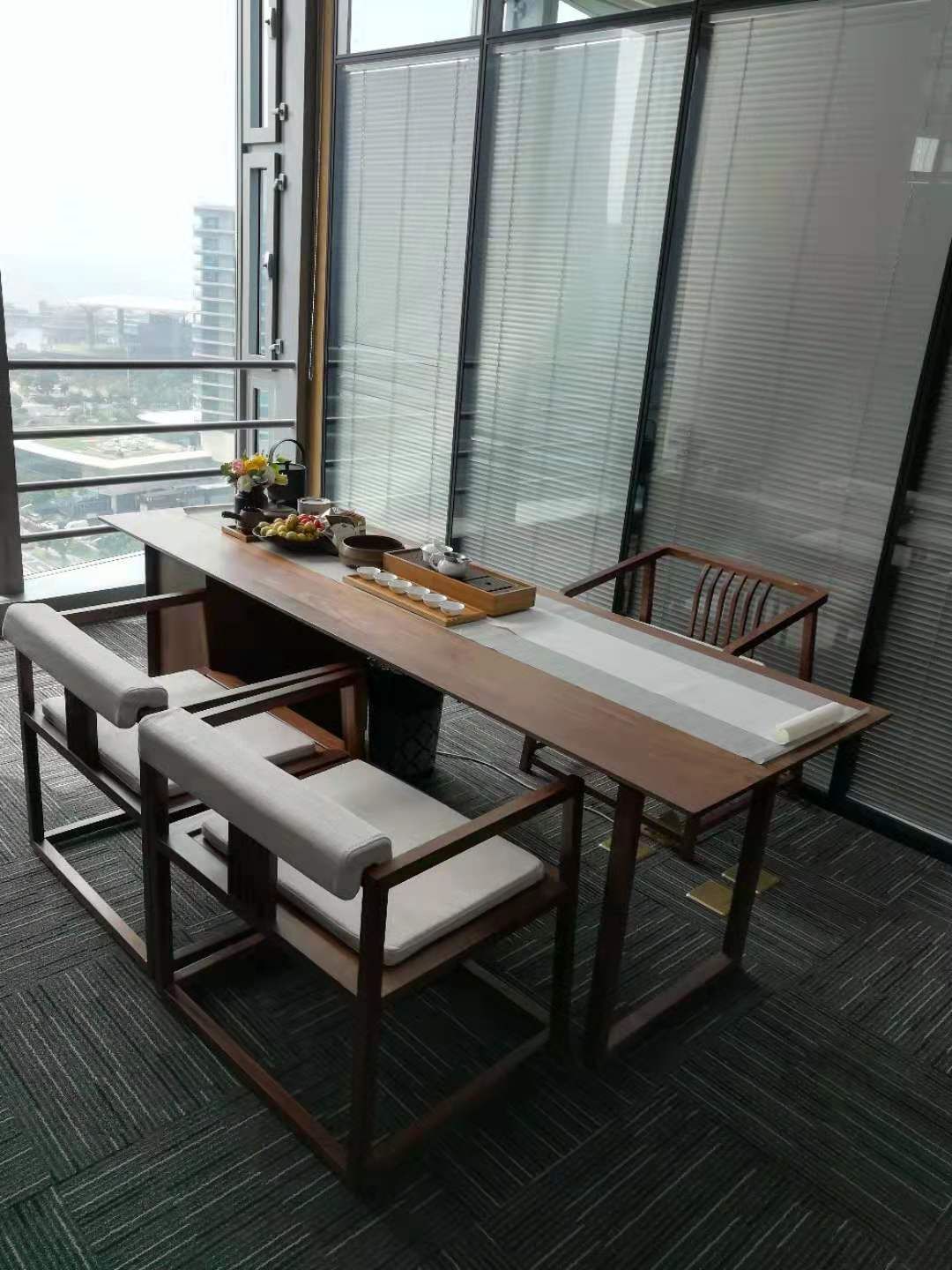 现代办公室中的古韵茶香-17