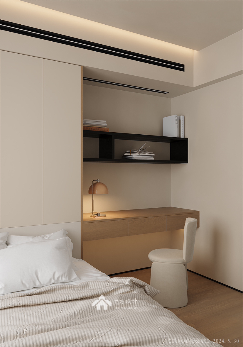 南昌安义绿地柏仕公馆现代极简奶油风-9