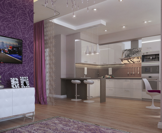 ЖК "Современник" 一室公寓室内设计丨俄罗斯萨马拉-12