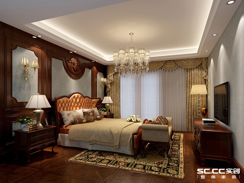 【上海实创装饰】尚海湾豪庭260平大平层欧式古典风情-14