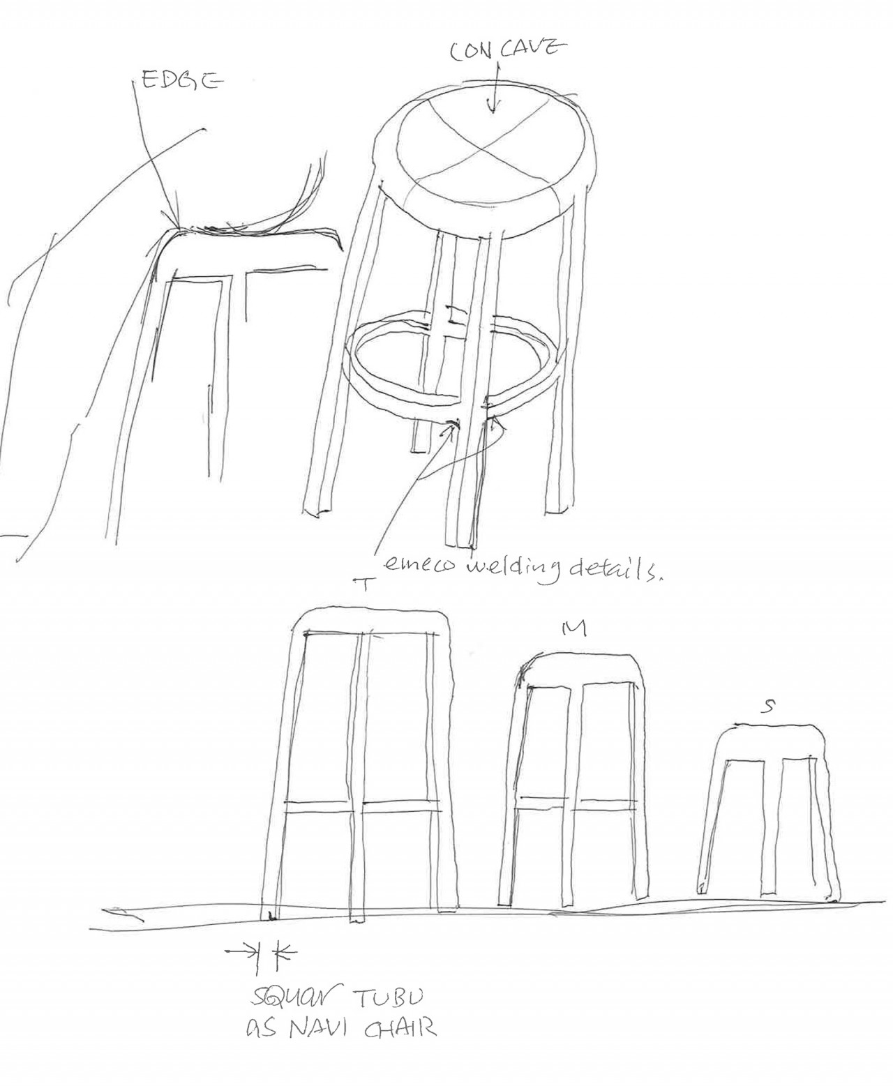 福山直哉与 Emeco 合作推出实用简约的 Za Stool-9