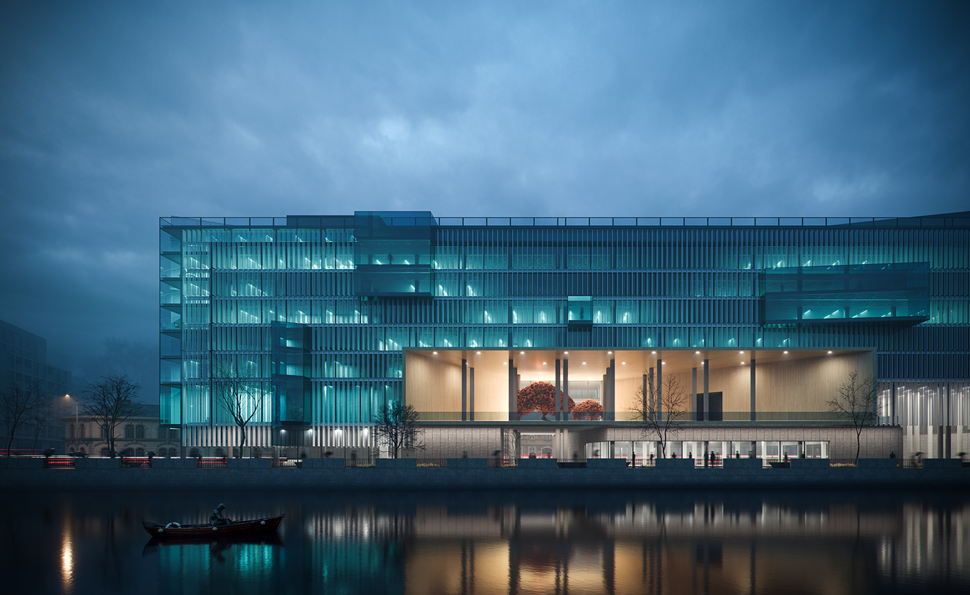 绿松石线办公中心概念设计丨乌克兰哈尔科夫丨Evgeniy Kolesnikov-9