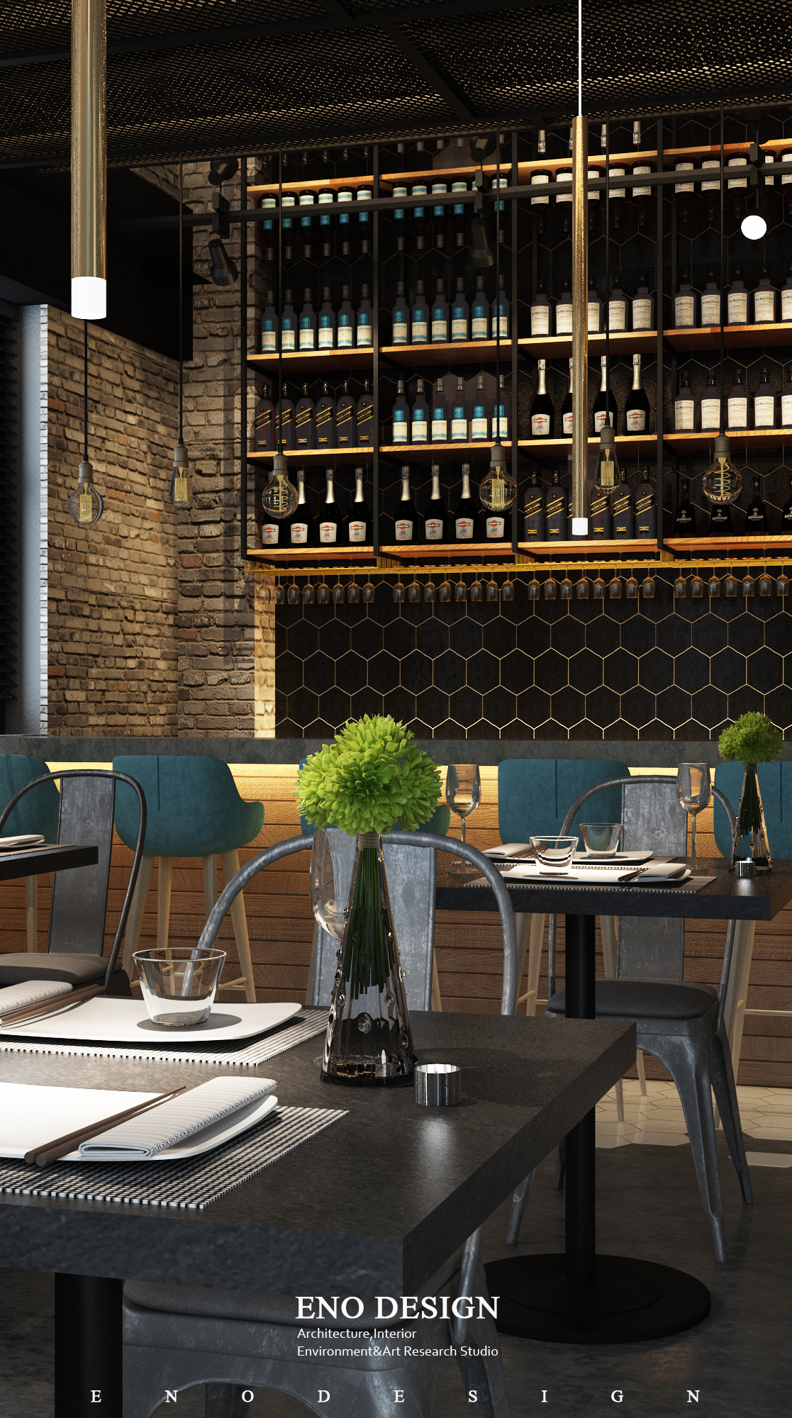 融合趋势的餐酒吧设计-6