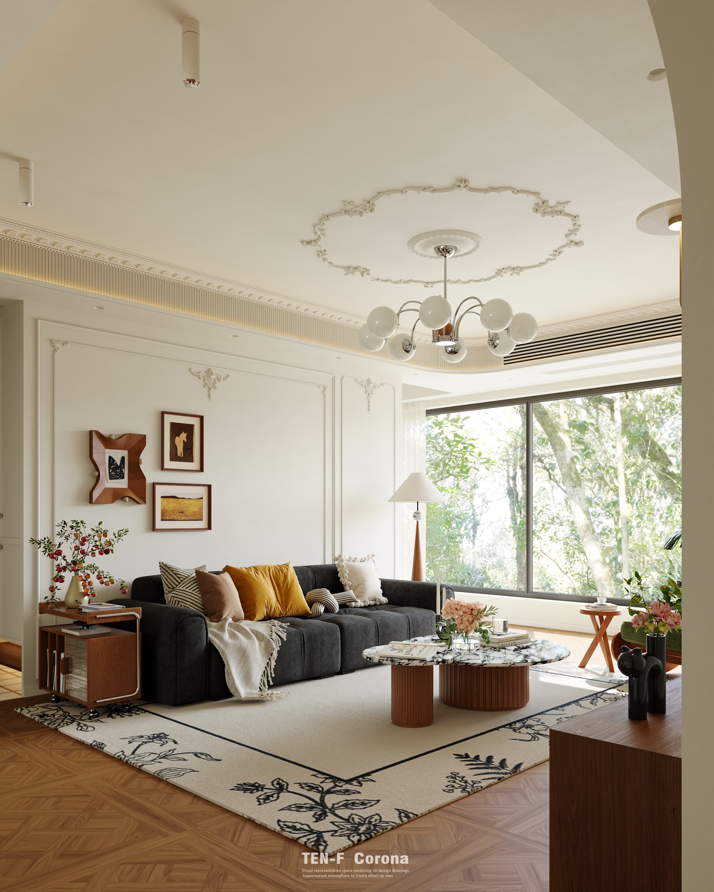 新案渲染 法式中古-1