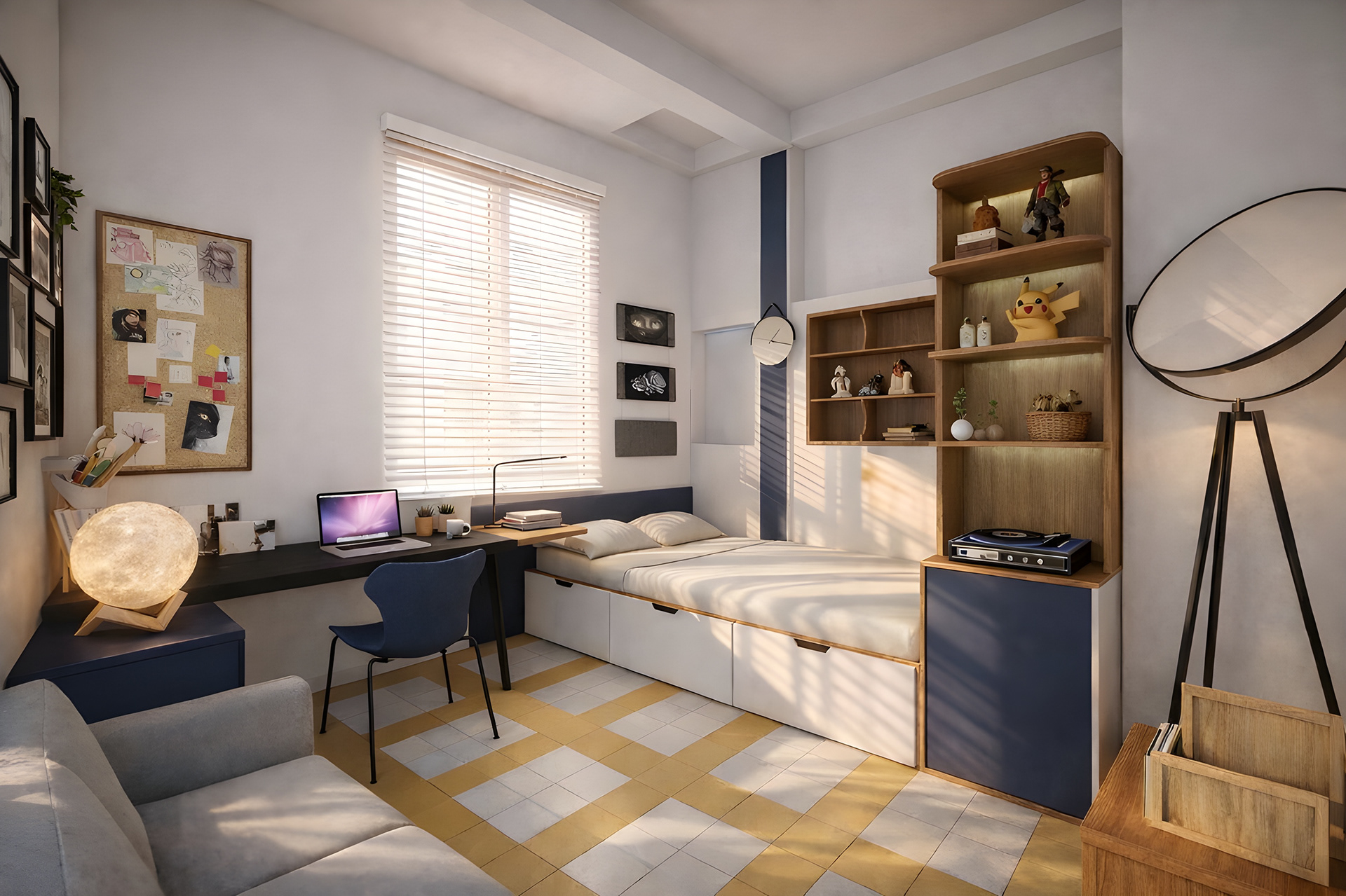 翻新学生宿舍房间丨Phuong Red,Jane To's Team-6