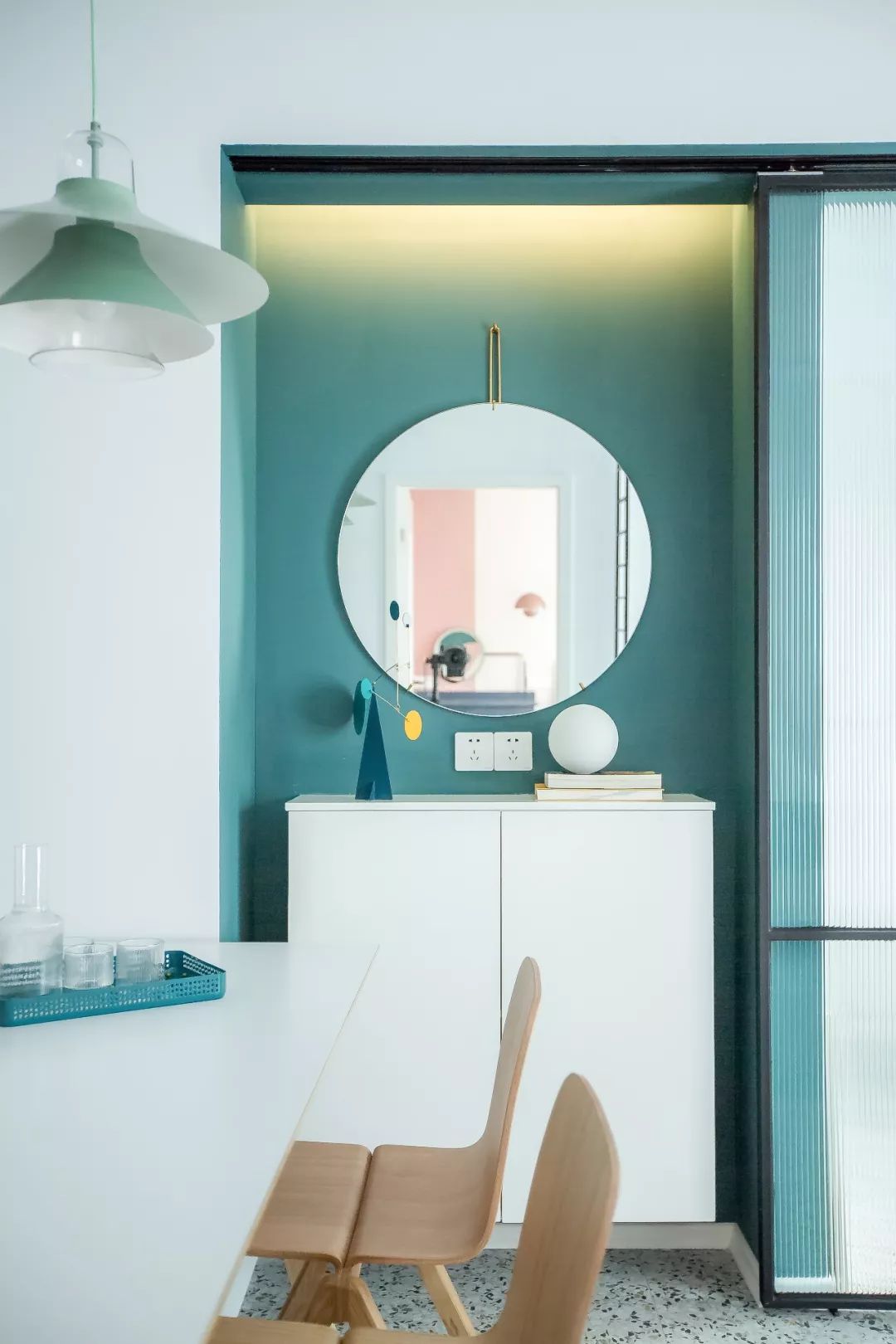 成都绿色摩登宅，三居改两居释放空间-56