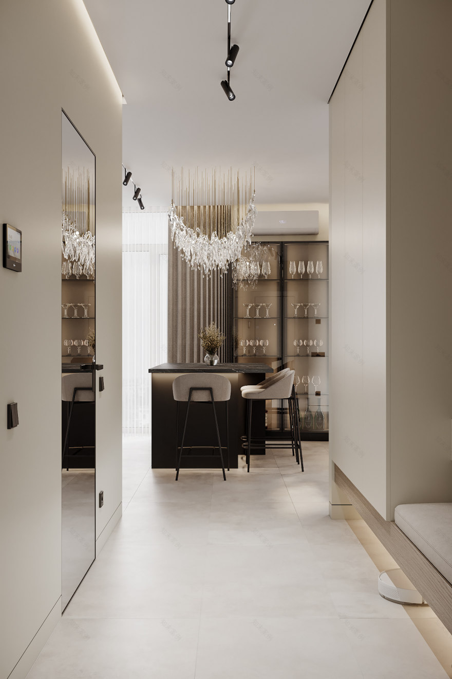 维尔纽斯,厨房与客厅区域 (注:Vilniy 可能是Vilnius维尔纽斯的拼写错误 ) 丨乌克兰-3