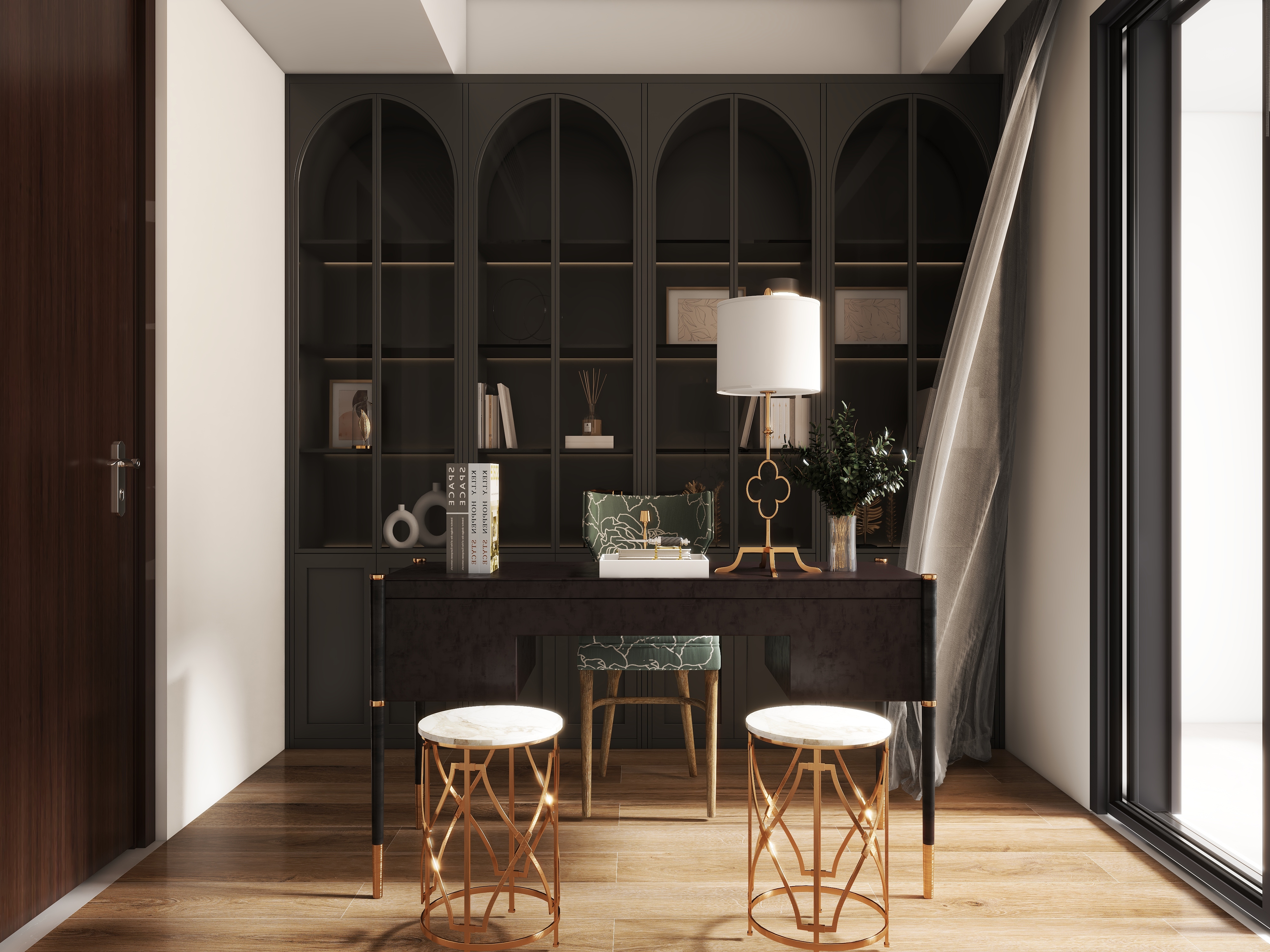 法式复古平层设计-10