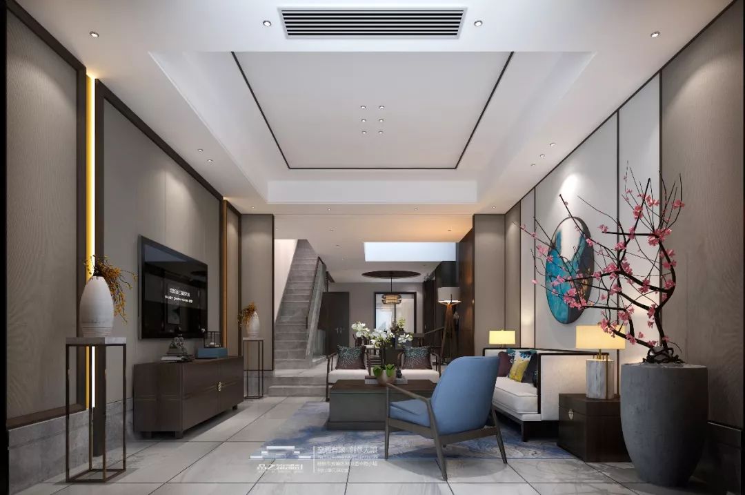 新桂系设计 | 桂林 480㎡别墅空间,品茗生活之美-7