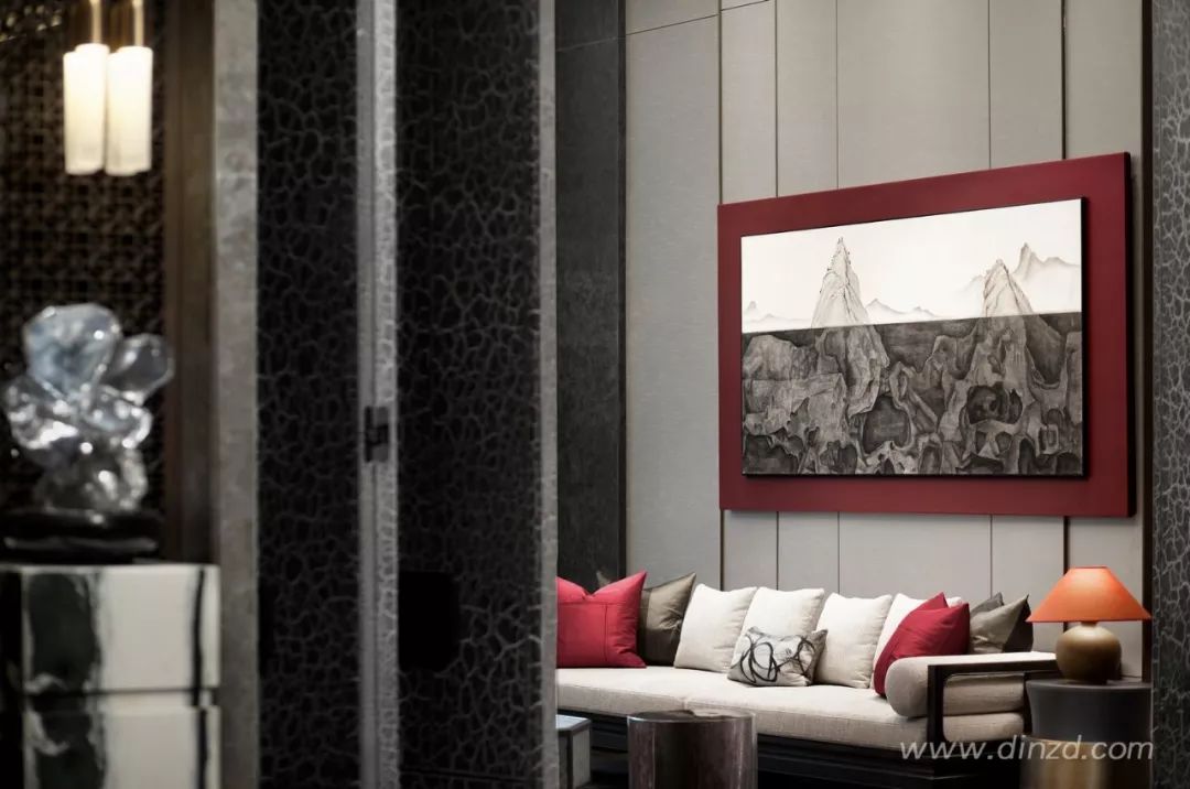 天津津门大院售楼处 | 古韵墨色与现代材质的完美融合-55