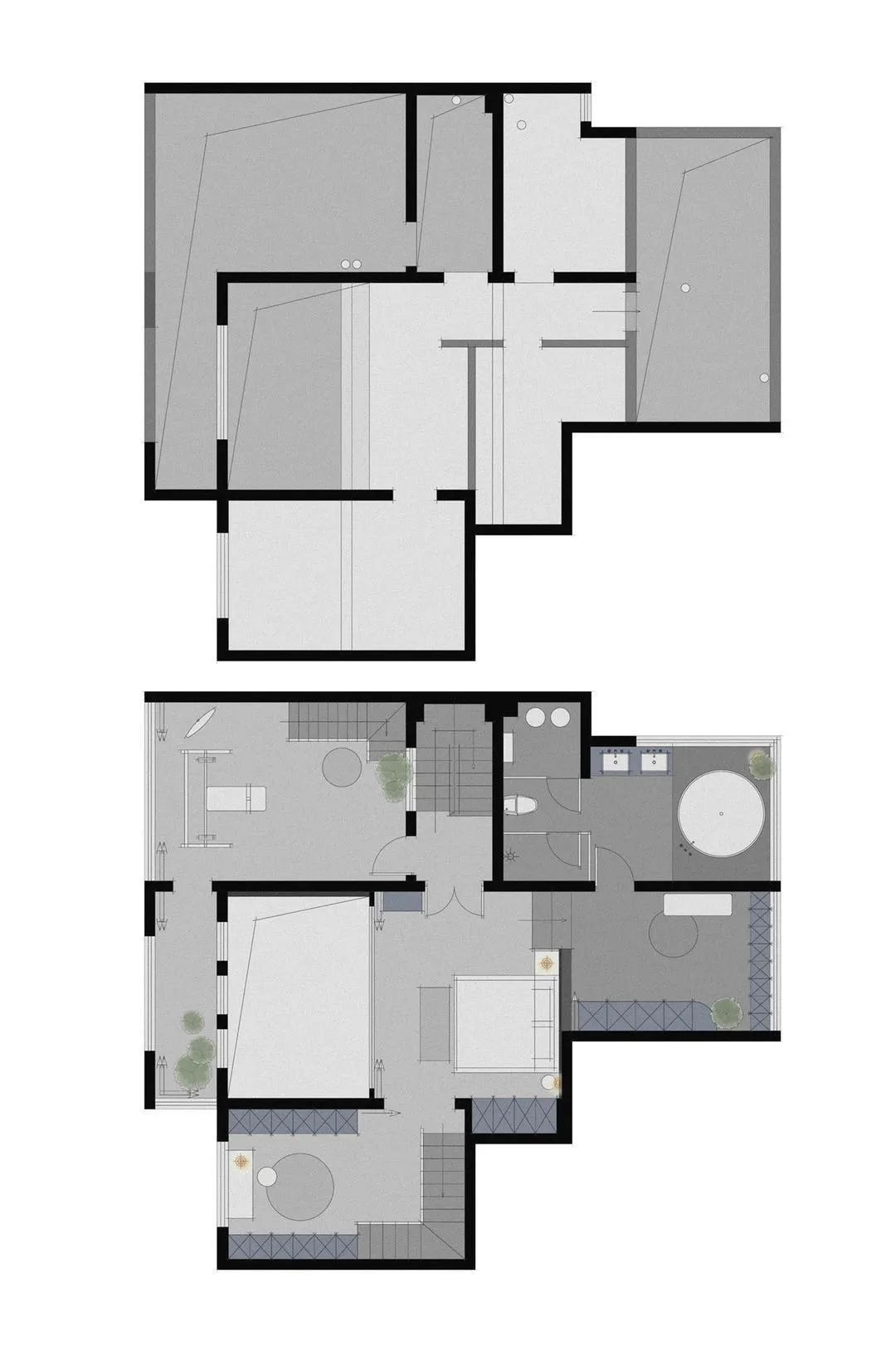 极致黑韵,红杉·陈醉打造西安 360㎡顶跃艺术宅-60