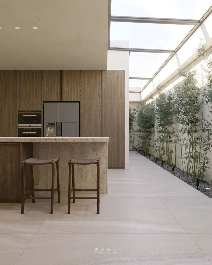 融创揽月府·赵志远设计·现代侘寂风格·380㎡合院丨青马别墅空间设计-68