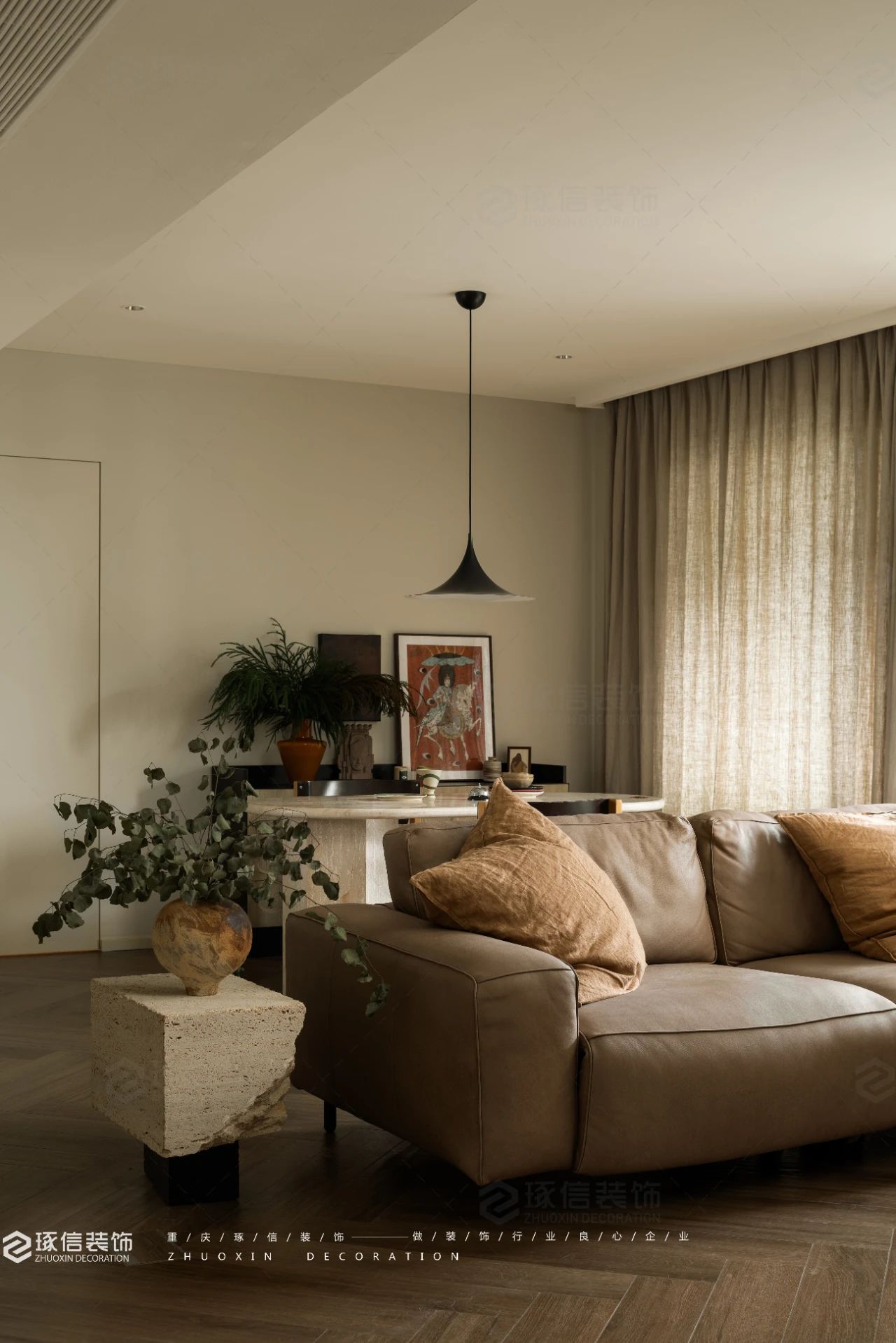 120 平侘寂风家居设计丨琢信装饰-2