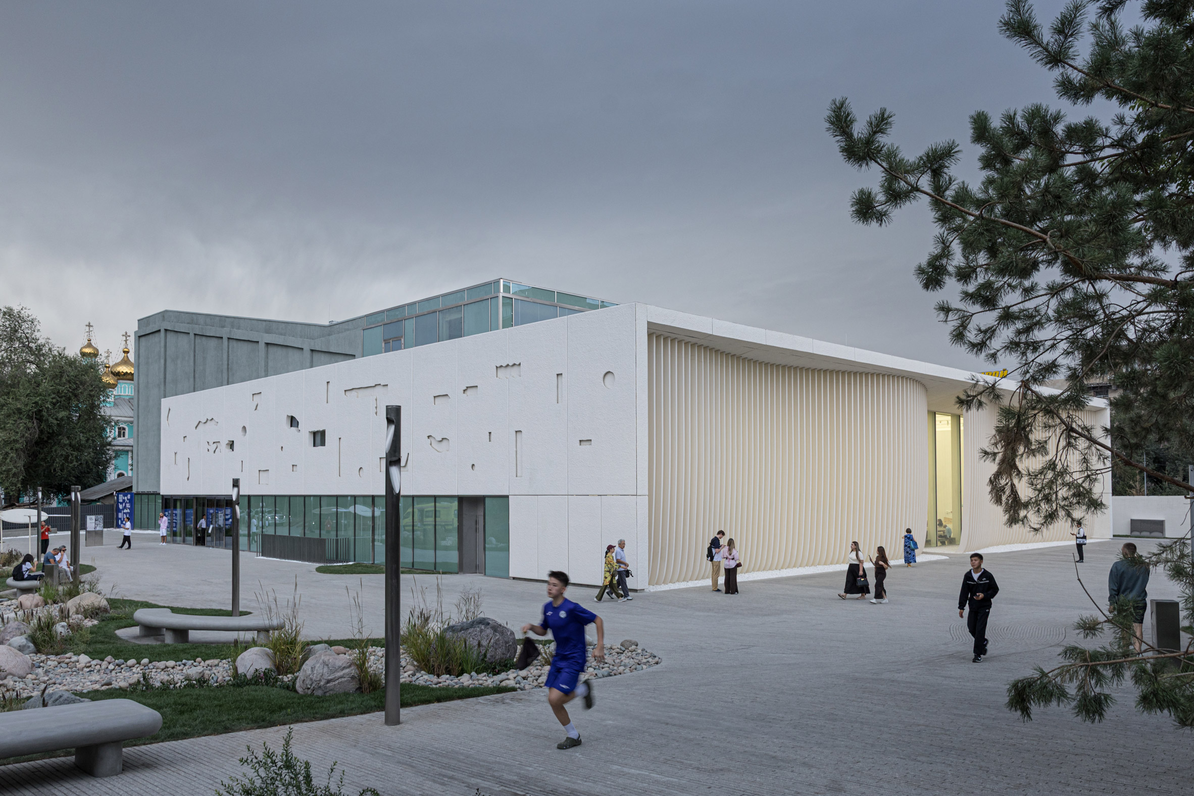 Asif Khan transforms Soviet cinema into "cloud-like" cultural centre in Almaty-4