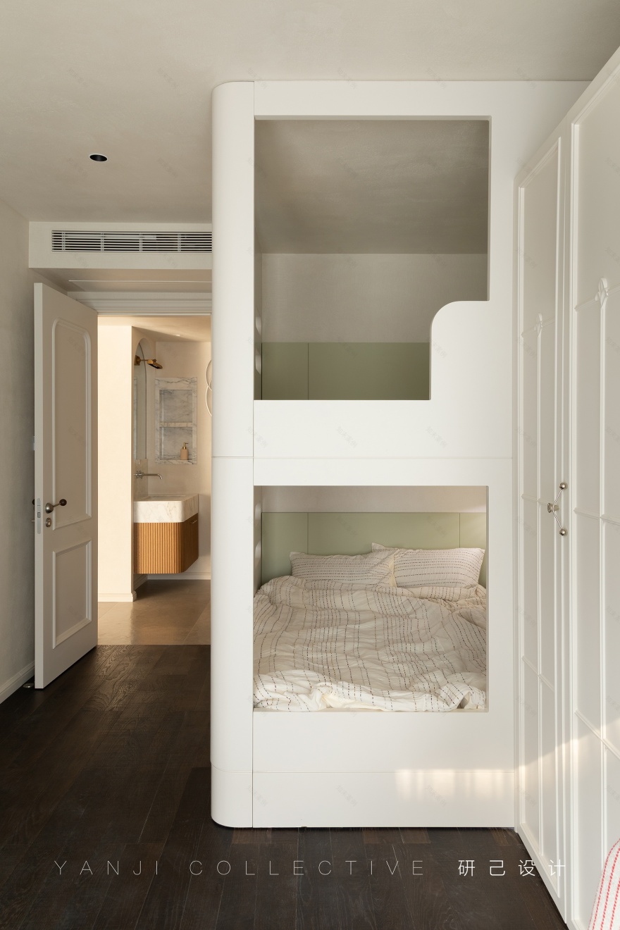 研己实景 · 当法式没有角花!143平诠释优雅质感的家丨中国北京丨研己设计-34