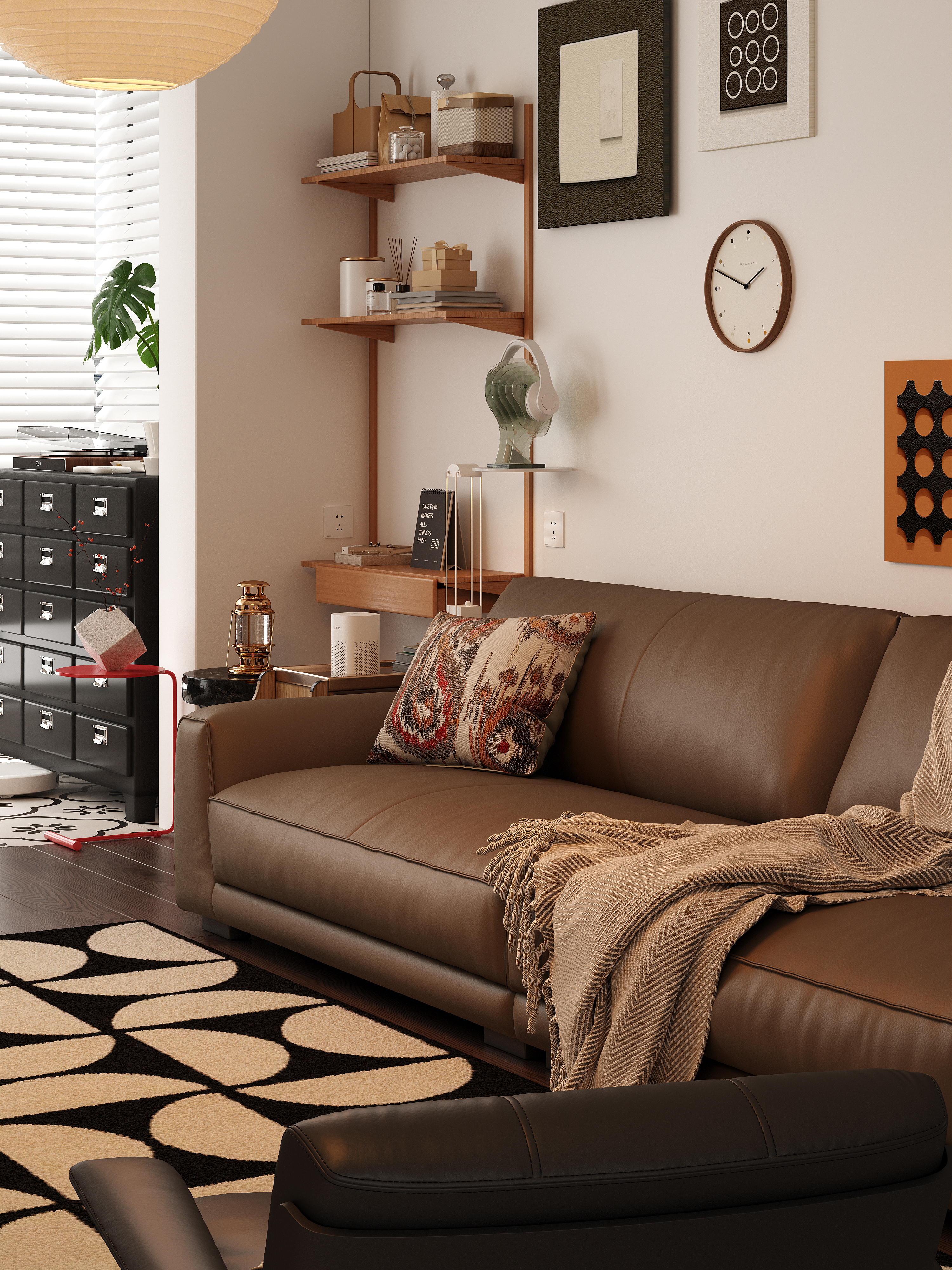 黑白棕搭配室内设计-10