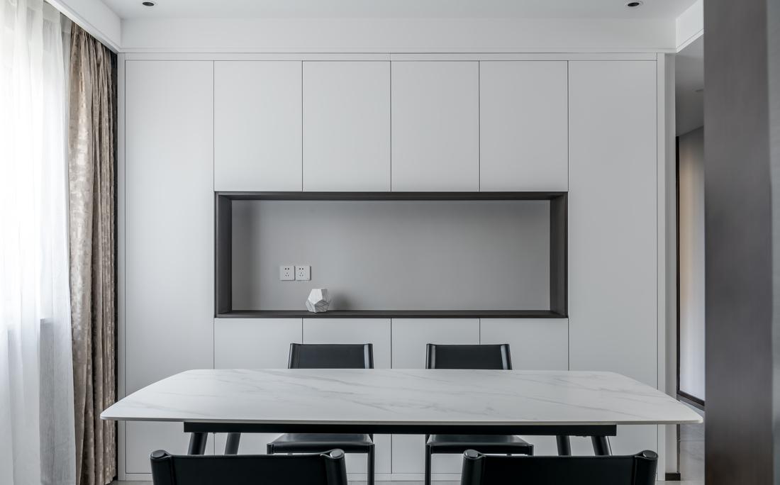 平层住宅的清澈静谧空间设计丨格物设计-15