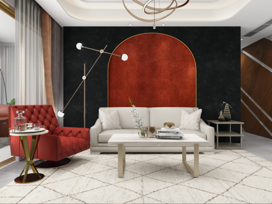 146㎡美式轻奢温暖高级感住宅设计丨洛克整案设计中心-24