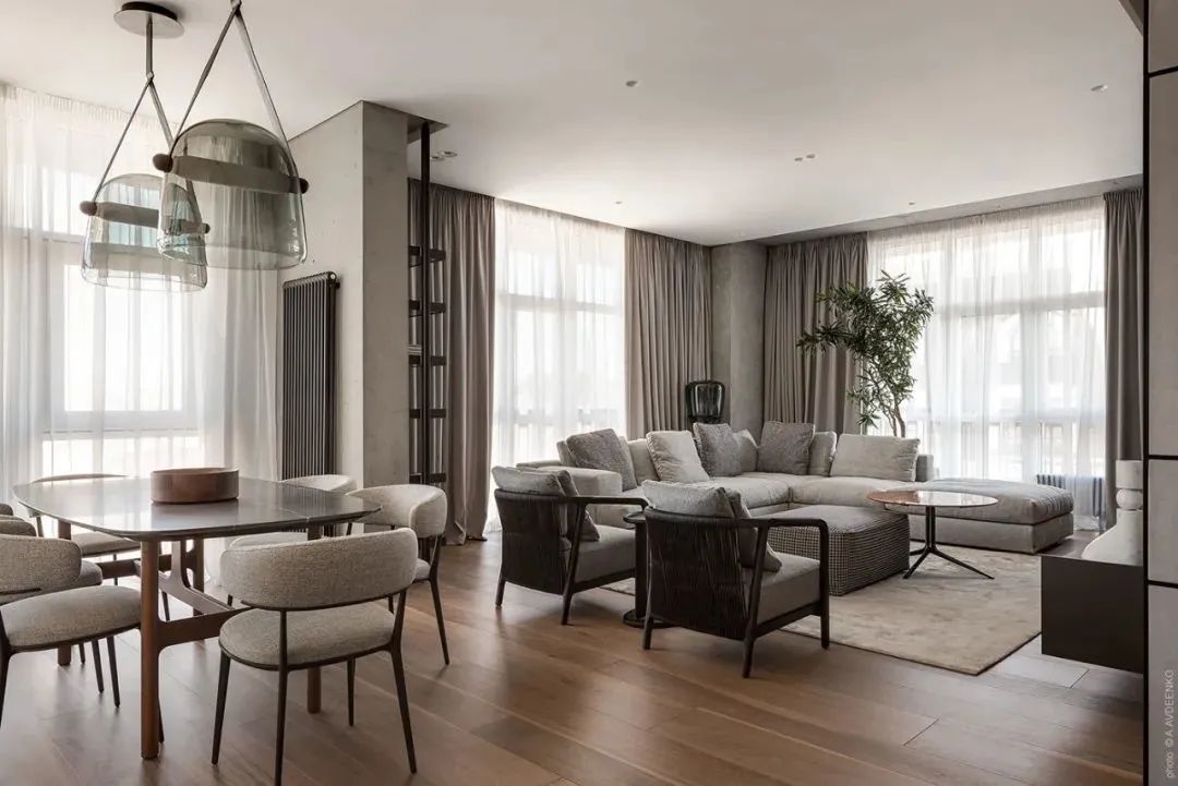 乌克兰基辅设计风尚 | 简约温暖，精英感十足-63