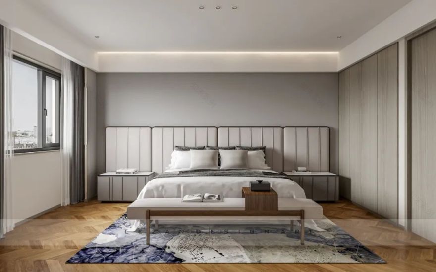 舒适住宅之灰调木色设计丨宁波市乐赞室内装饰设计有限公司-23