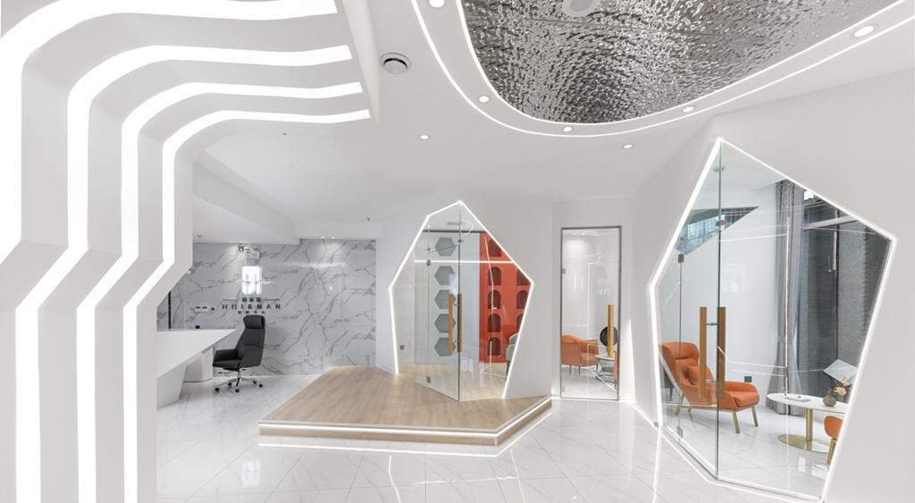 未来科技感高端美容院设计丨研筑国际设计-13