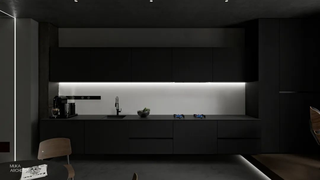 黑 Loft · 摄影师的极简诗意居住空间丨中国河北丨上海木卡建筑设计有限公司-10