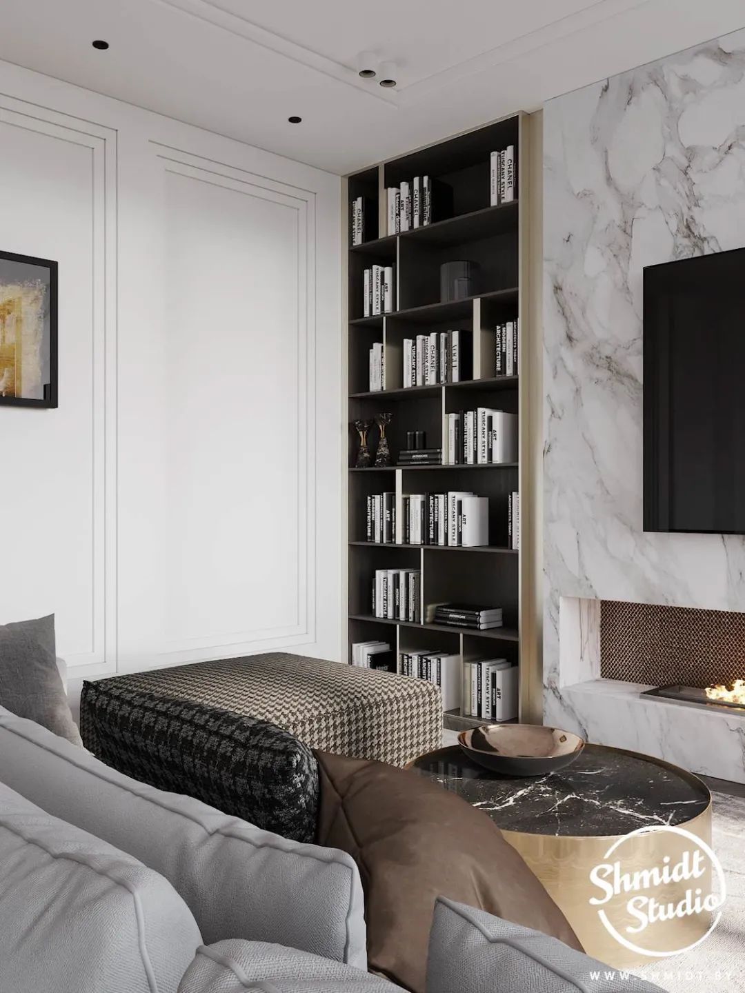 轻奢高级灰公寓丨俄罗斯设计工作室 Gennady Shmidt-19