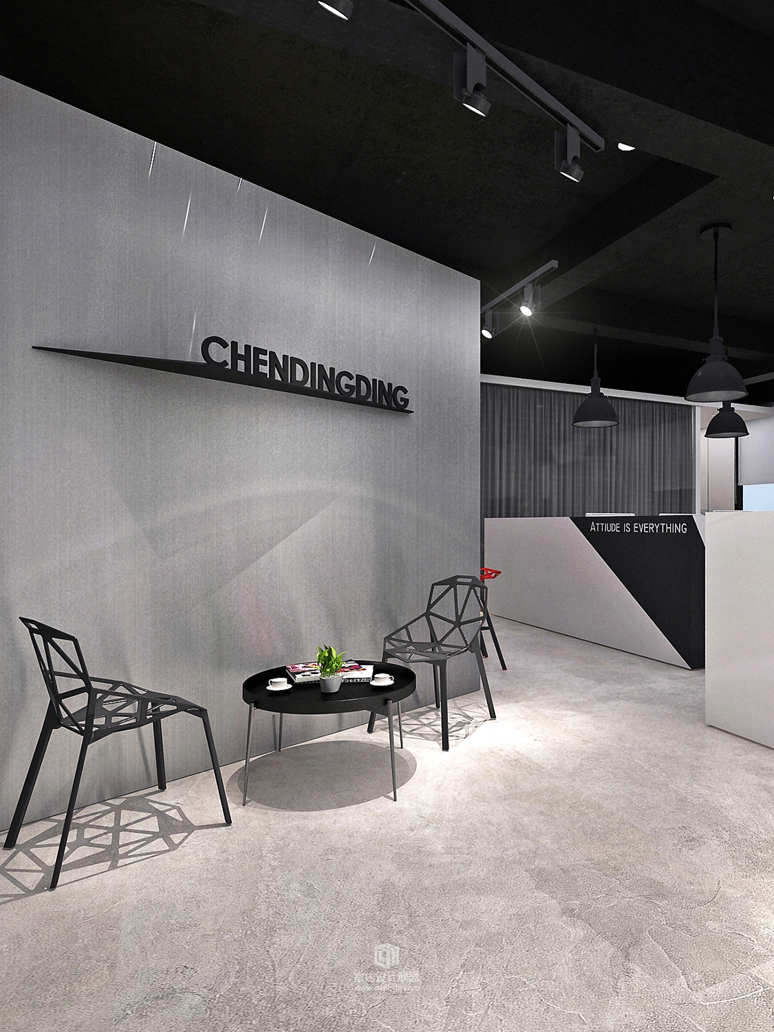 【原创】杜贝设计作品--CHENDINGDING STUDIO 办公空间/ 一场“性冷淡"游戏-7