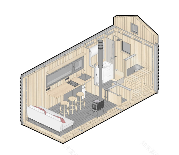 Избушка волонтера(志愿者小木屋)丨АРХДВОР-48