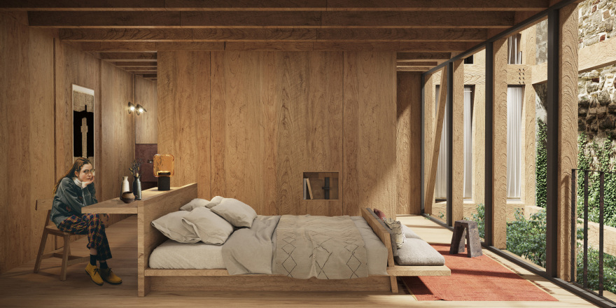 墨西哥历史中心酒店 · 木结构与历史的完美融合-9