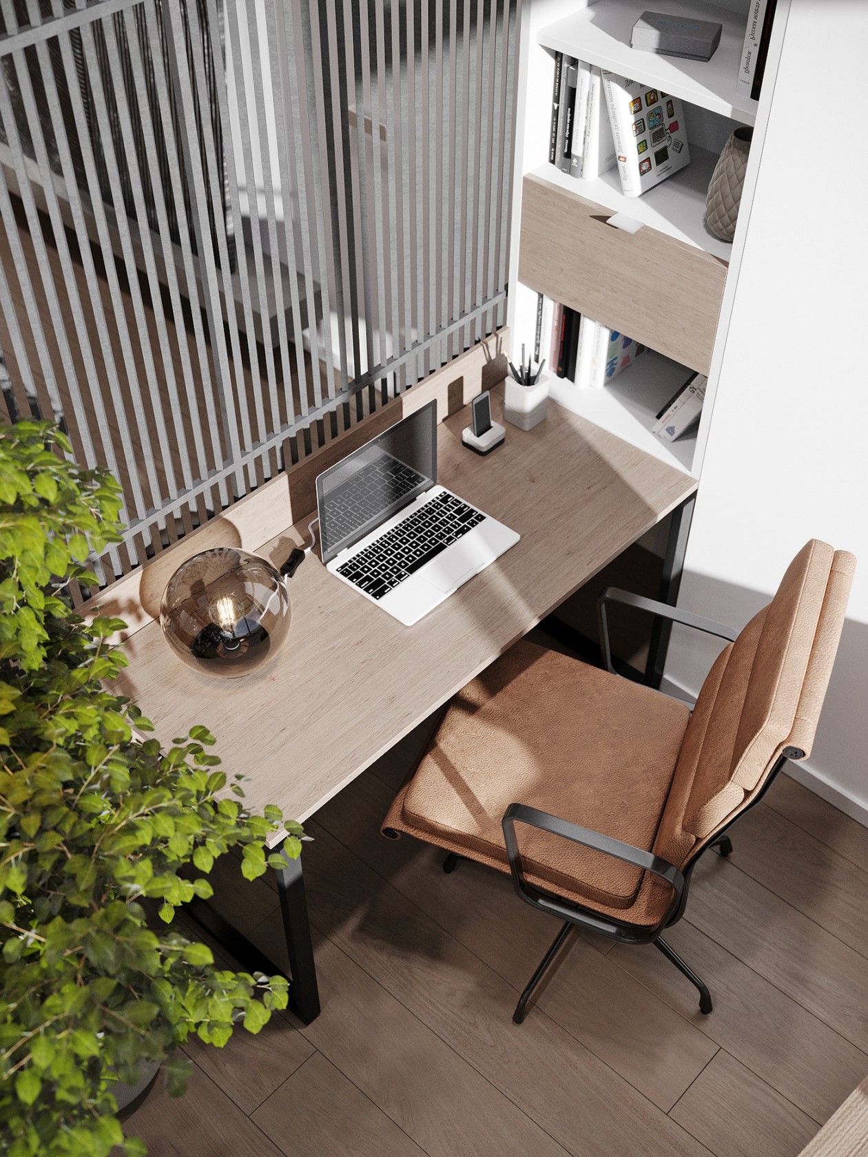 114㎡公寓高级灰+绿色 既清新又舒适-11