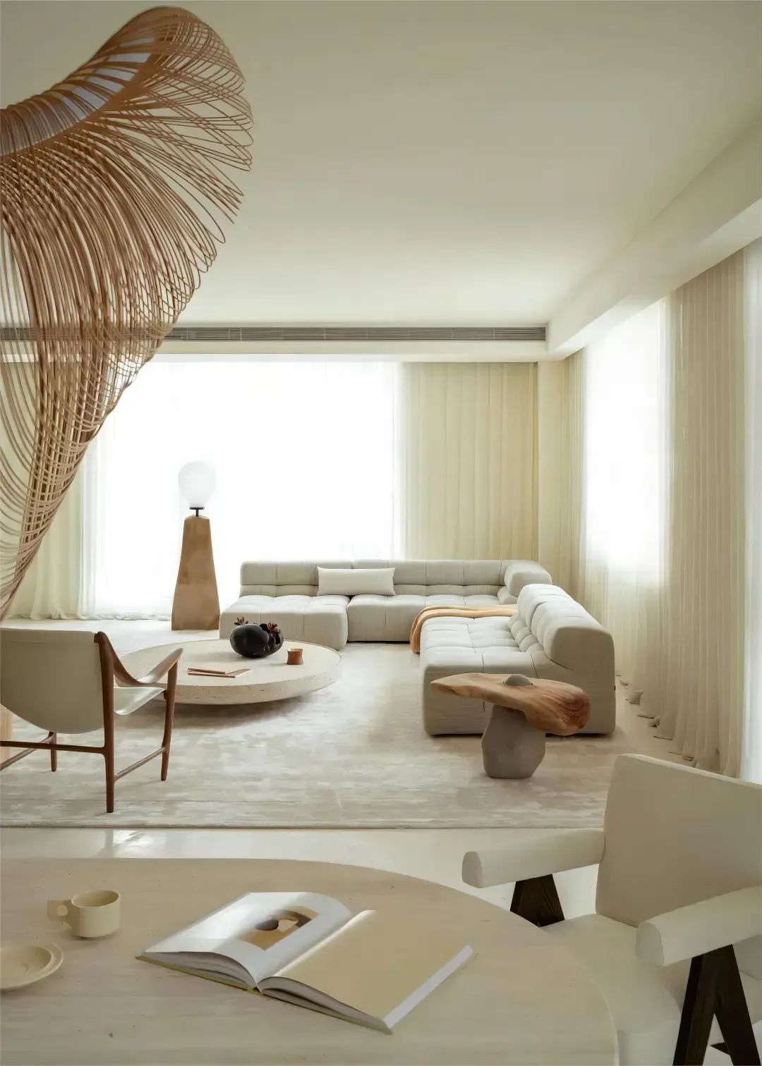 召禾设计邵程丨上海桐安里风貌别墅·复古侘寂风-36