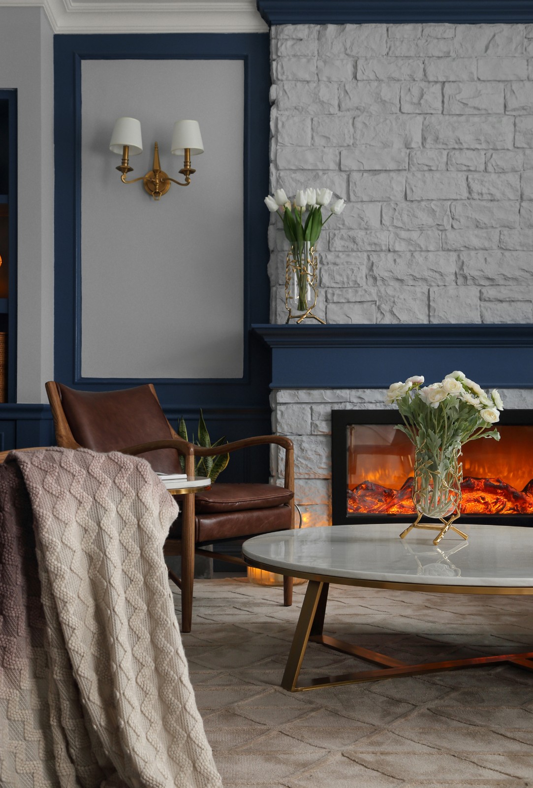 清羽设计 · 成都 178㎡优雅灰蓝家居,打造舒缓港湾氛围-31