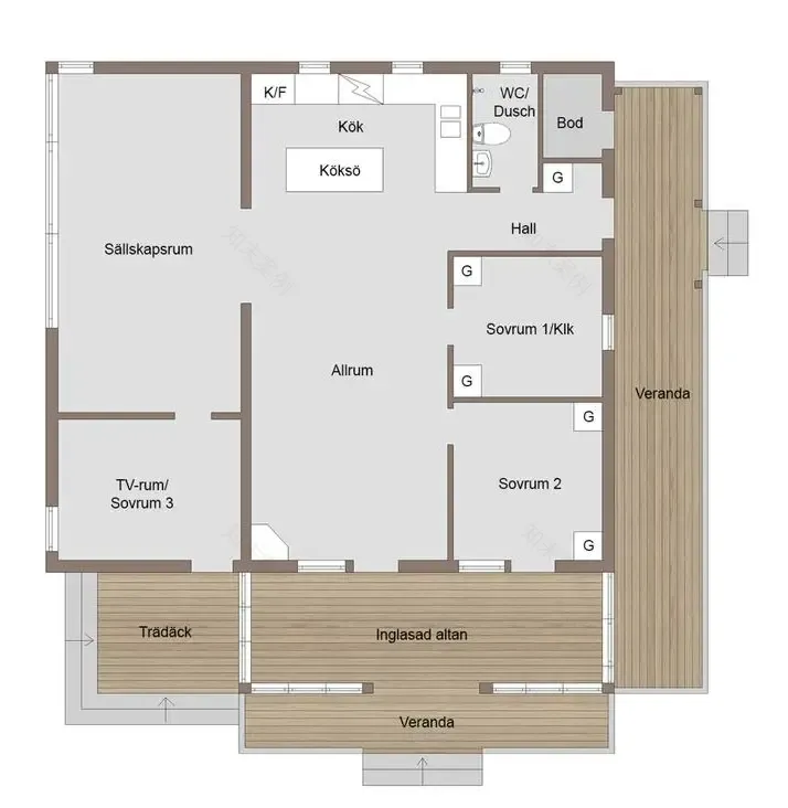 瑞典红屋 | 活力绿沙发点亮乡村时尚家居-24
