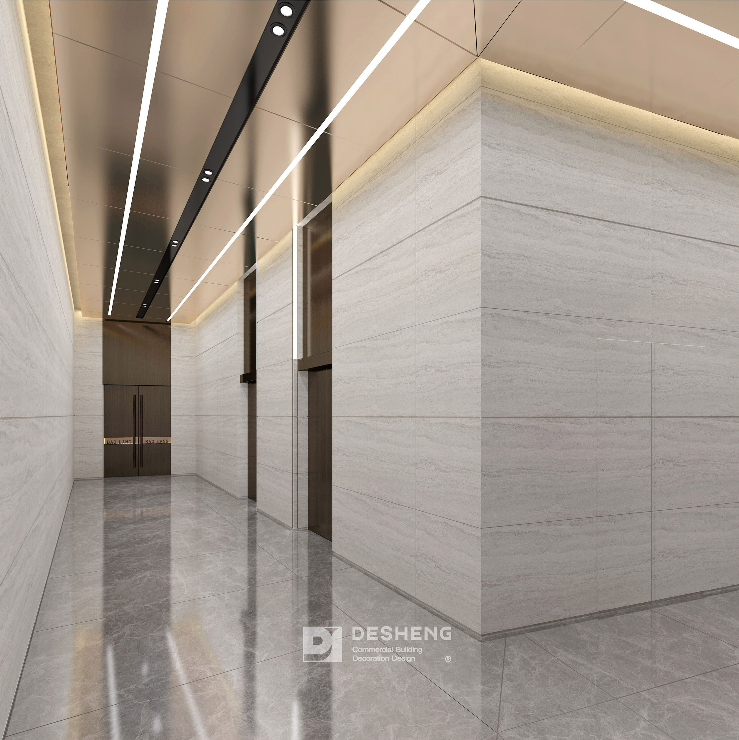 德盛装饰办公室装修案例宝朗实业-2