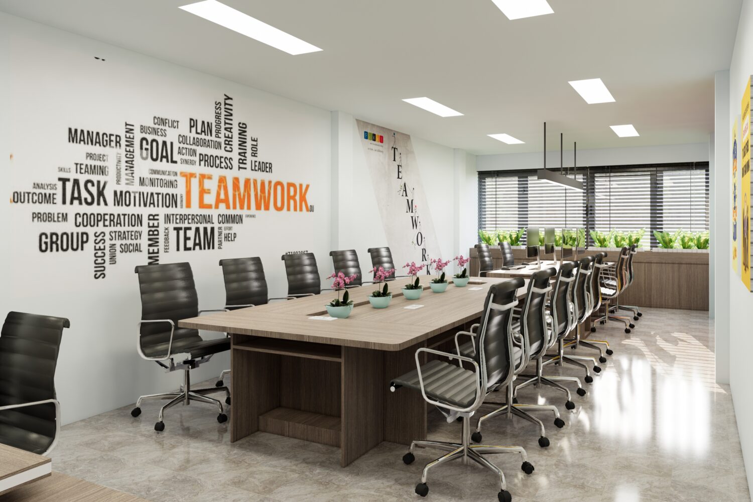 SketchUp办公室室内模型丨Kim Phong-8