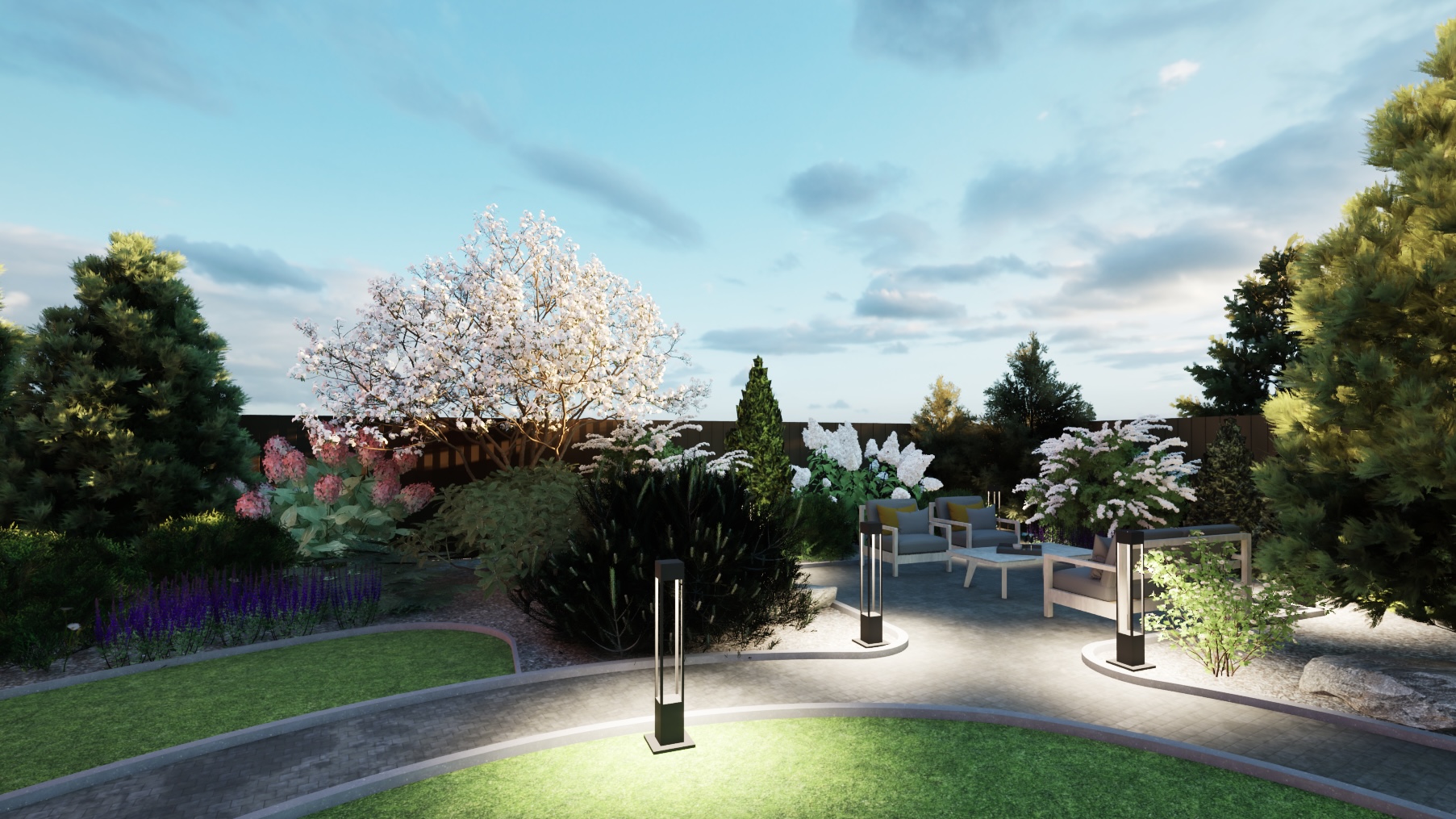 Ландшафтный дизайн 6 соток-5