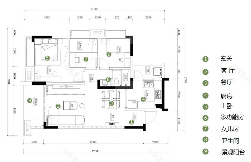 中山铂翠湾样板间丨中国中山丨广州市盘古装饰设计有限公司-4