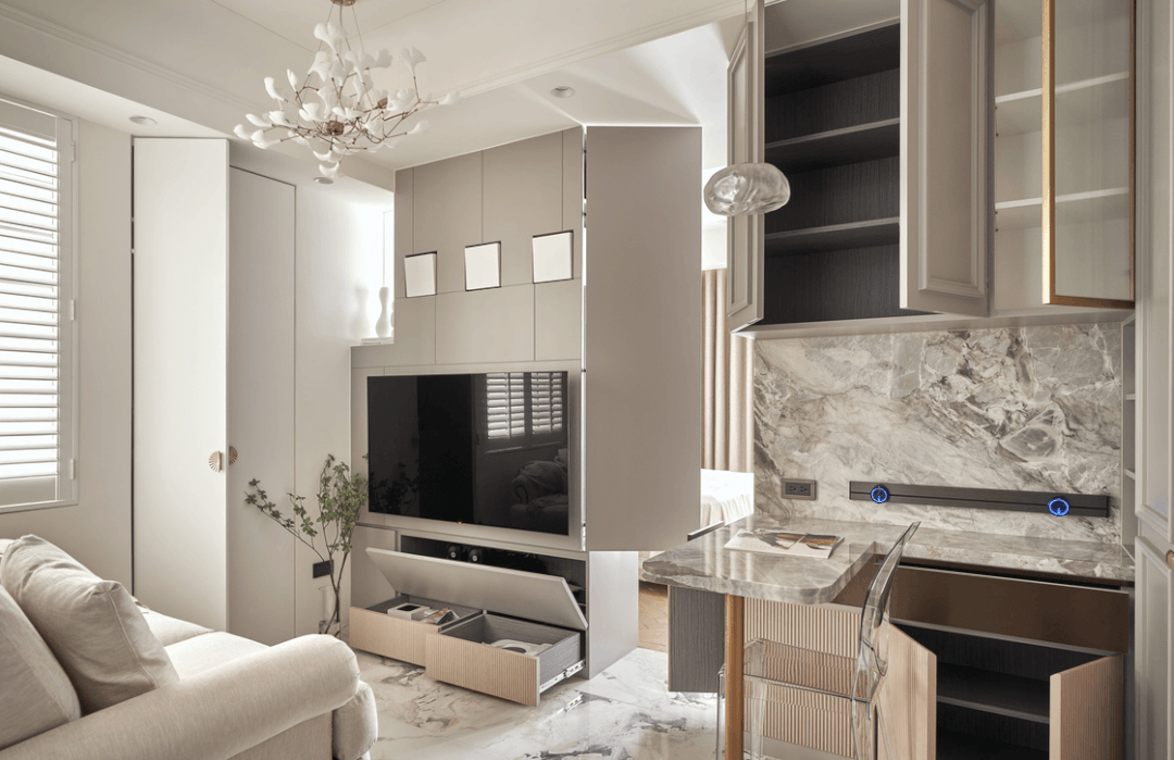 现代法式风格独居女孩的家-21