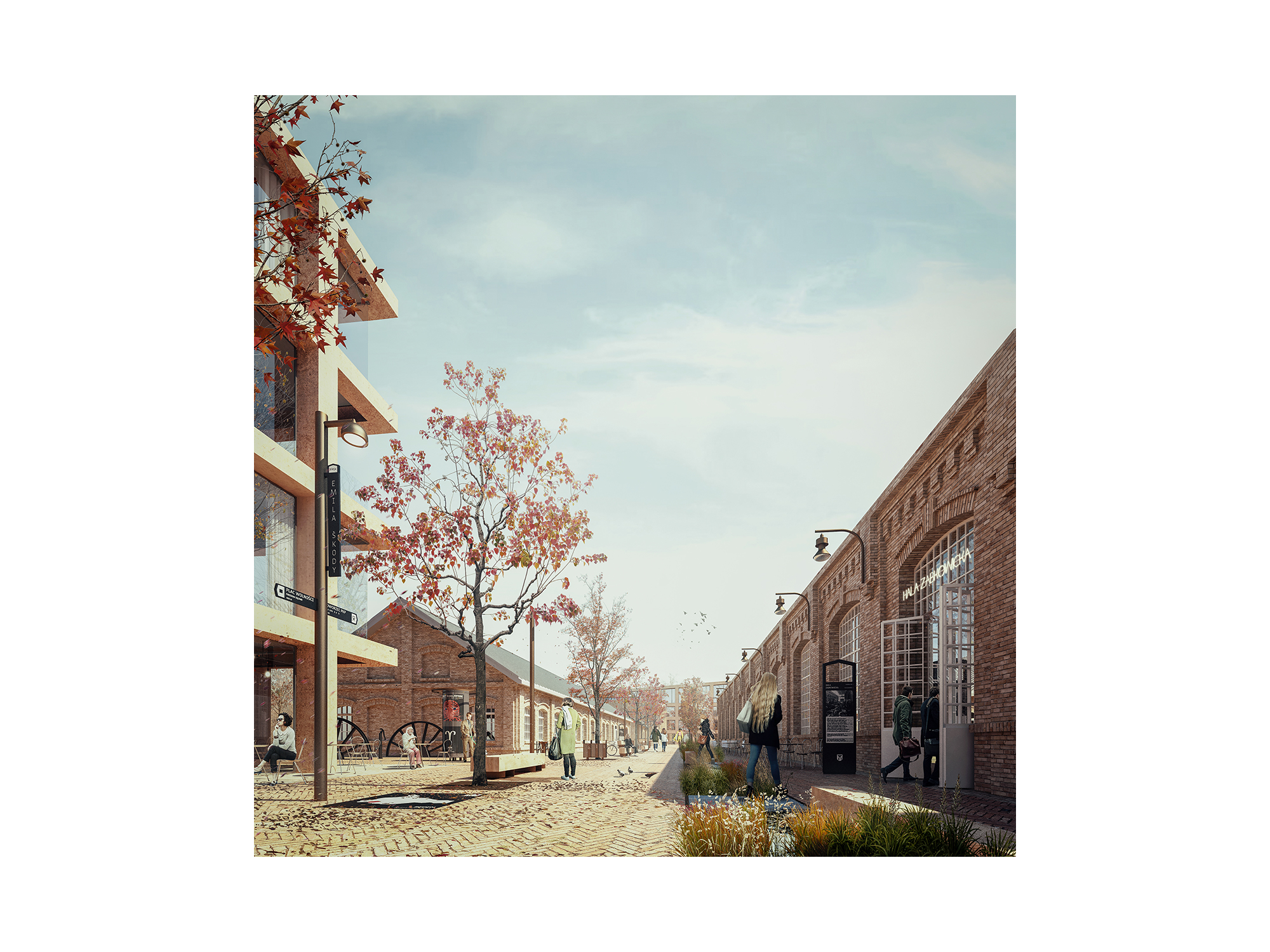 2025 年波兰 Dąbrowa Górnicza 城市中心概念设计-21