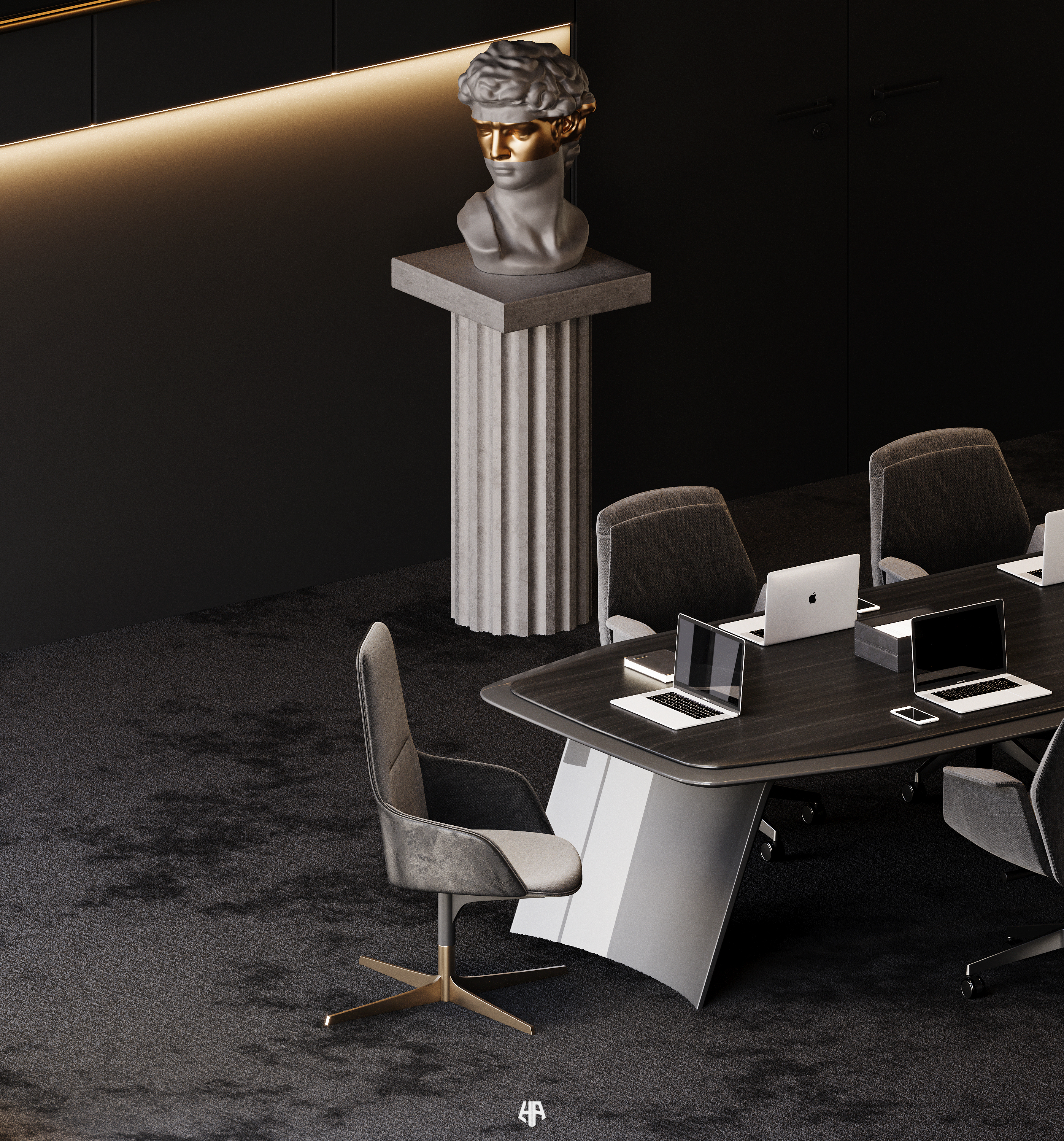 Conference Room Design Dark Edition-7